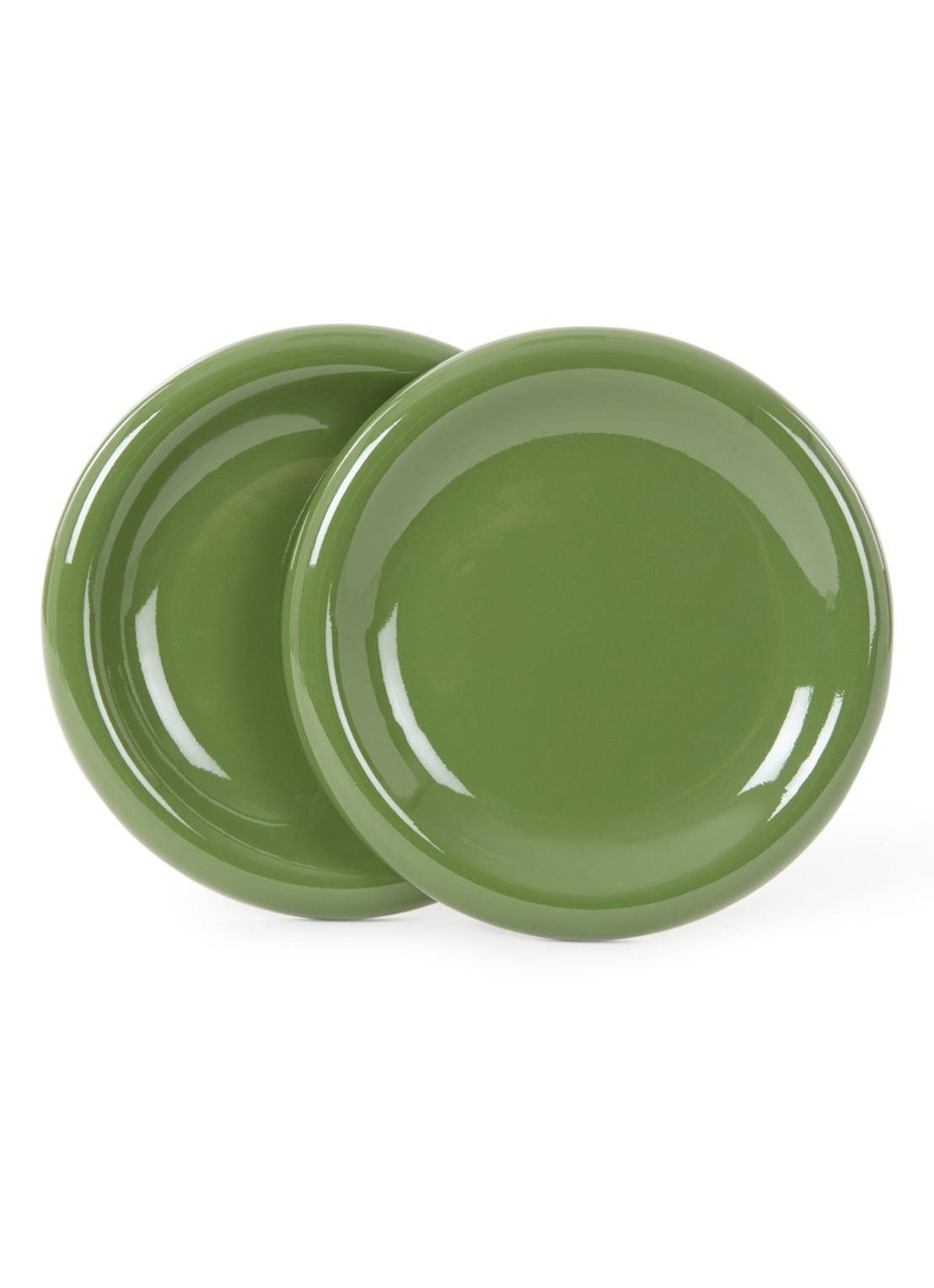 Hay Barro ontbijtbord 18 cm set van 2  - voorkant 4 groen