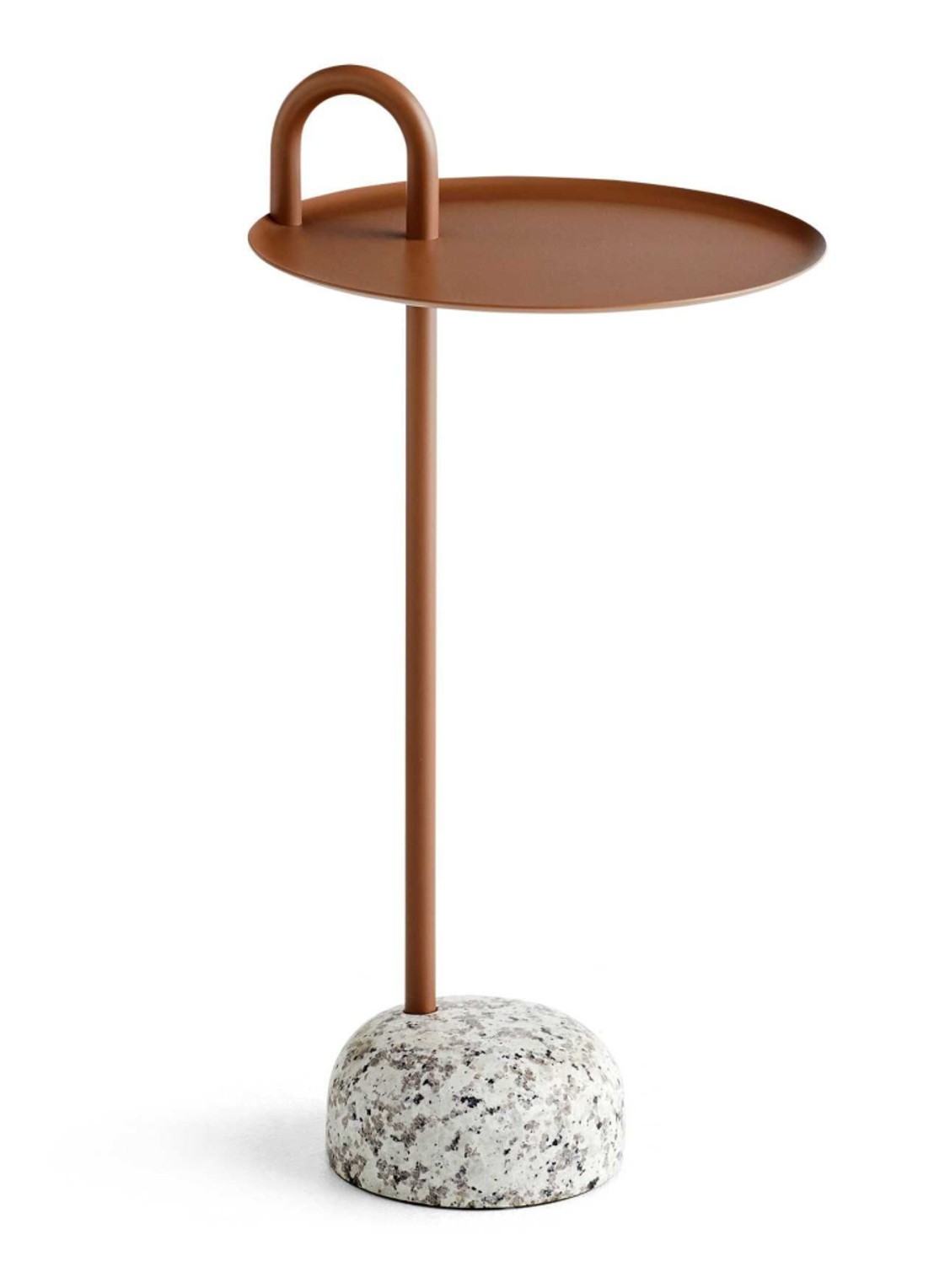 Hay Bowler bijzettafel 70,5 x 36 cm - voorkant bruin