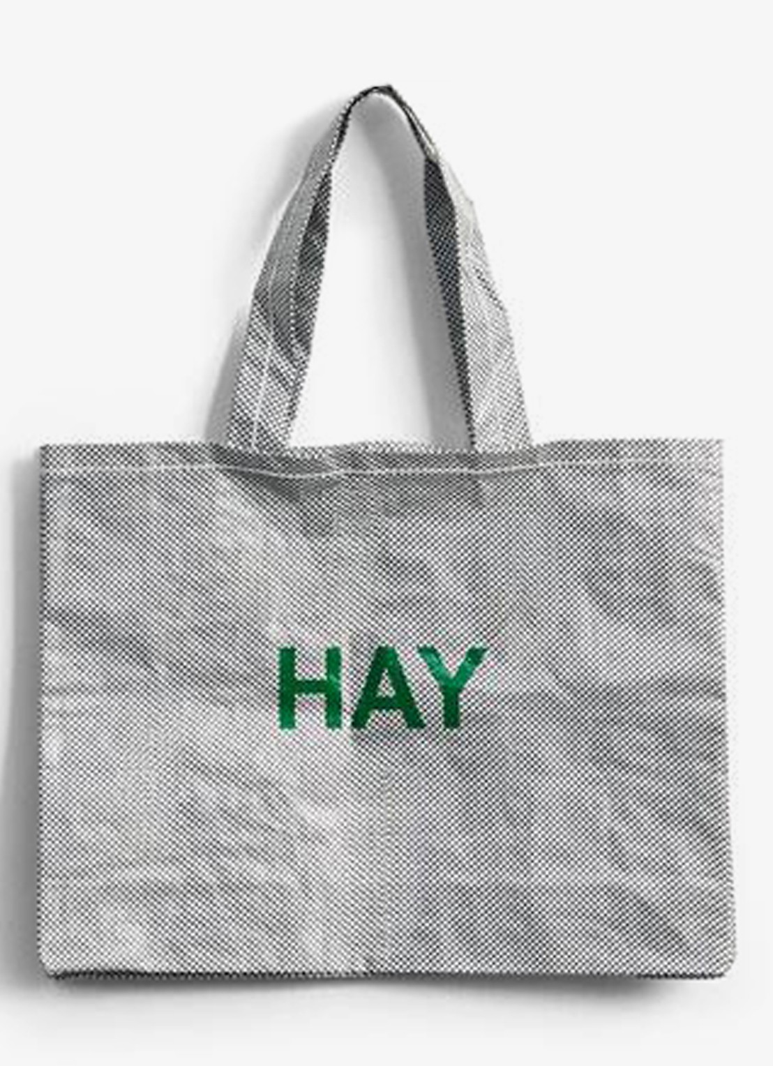Hay Candy Mono shopper met logo - voorkant lichtgrijs