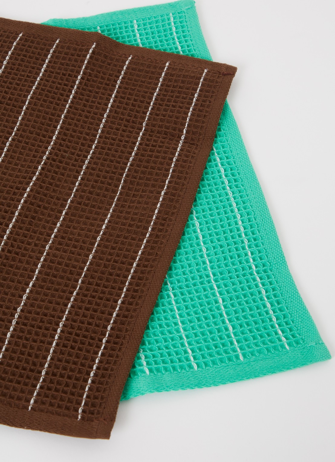 Hay Canteen vaatdoek 31 x 31 cm set van 2 - voorkant 2 chocoladebruin