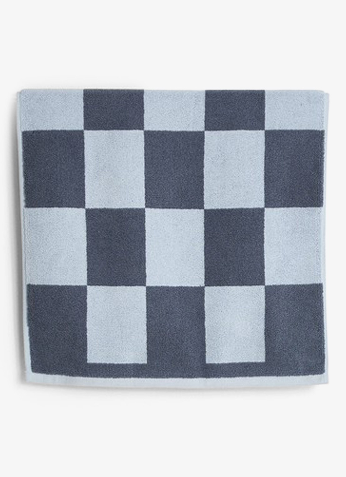 Hay Check badmat  50 x 90 cm - voorkant donkerblauw