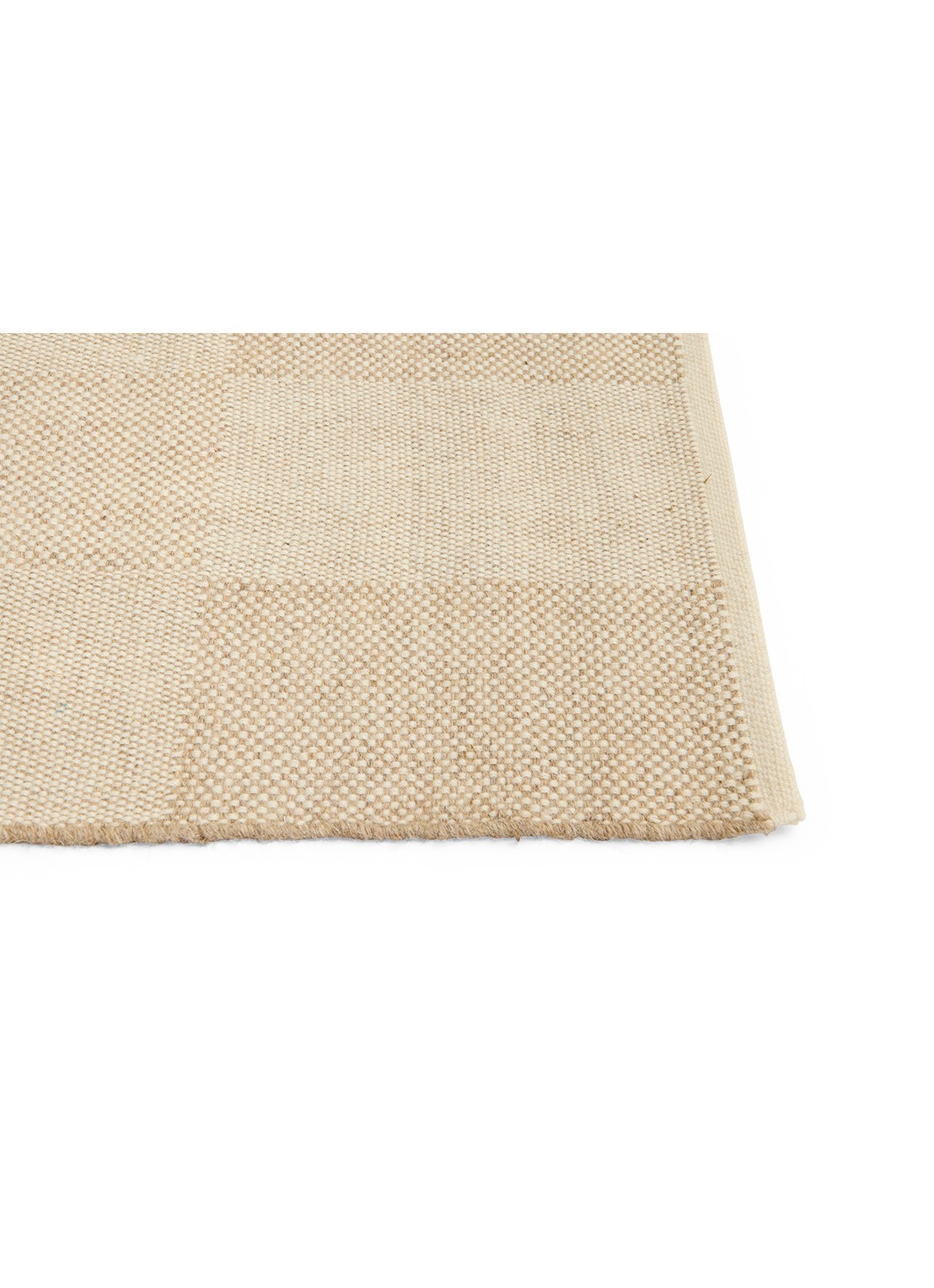 Hay Check vloerkleed 80 x 200 cm - voorkant 2 bruin