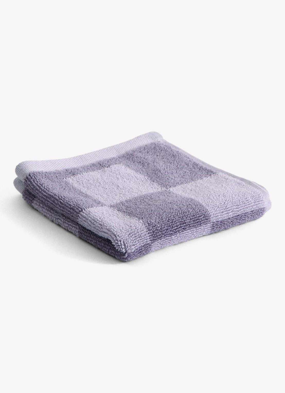 Hay Check washand 30 x 30 cm - voorkant lavendel