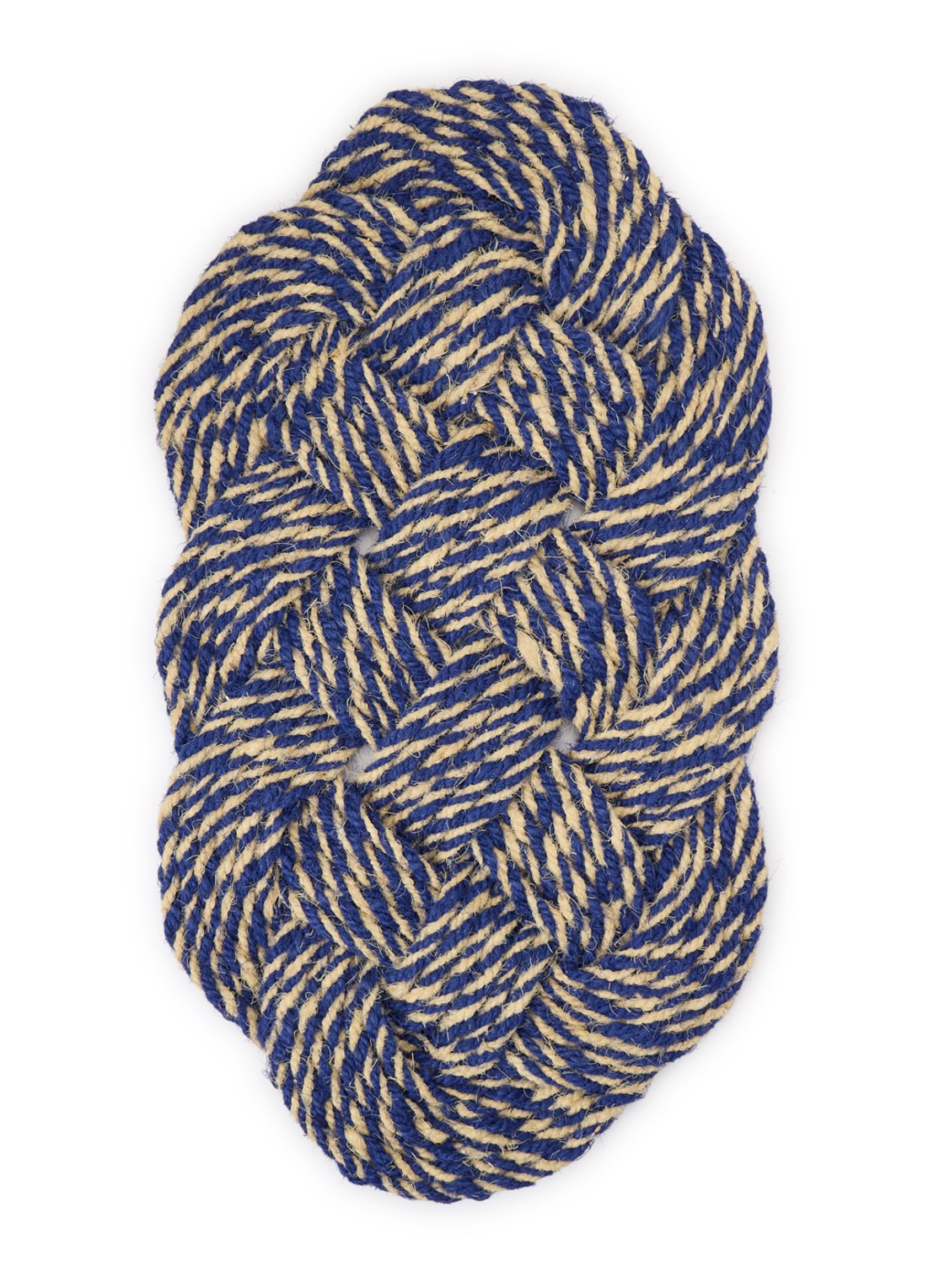 Hay Coco Swirl deurmat 40 x 80 cm - voorkant donkerblauw