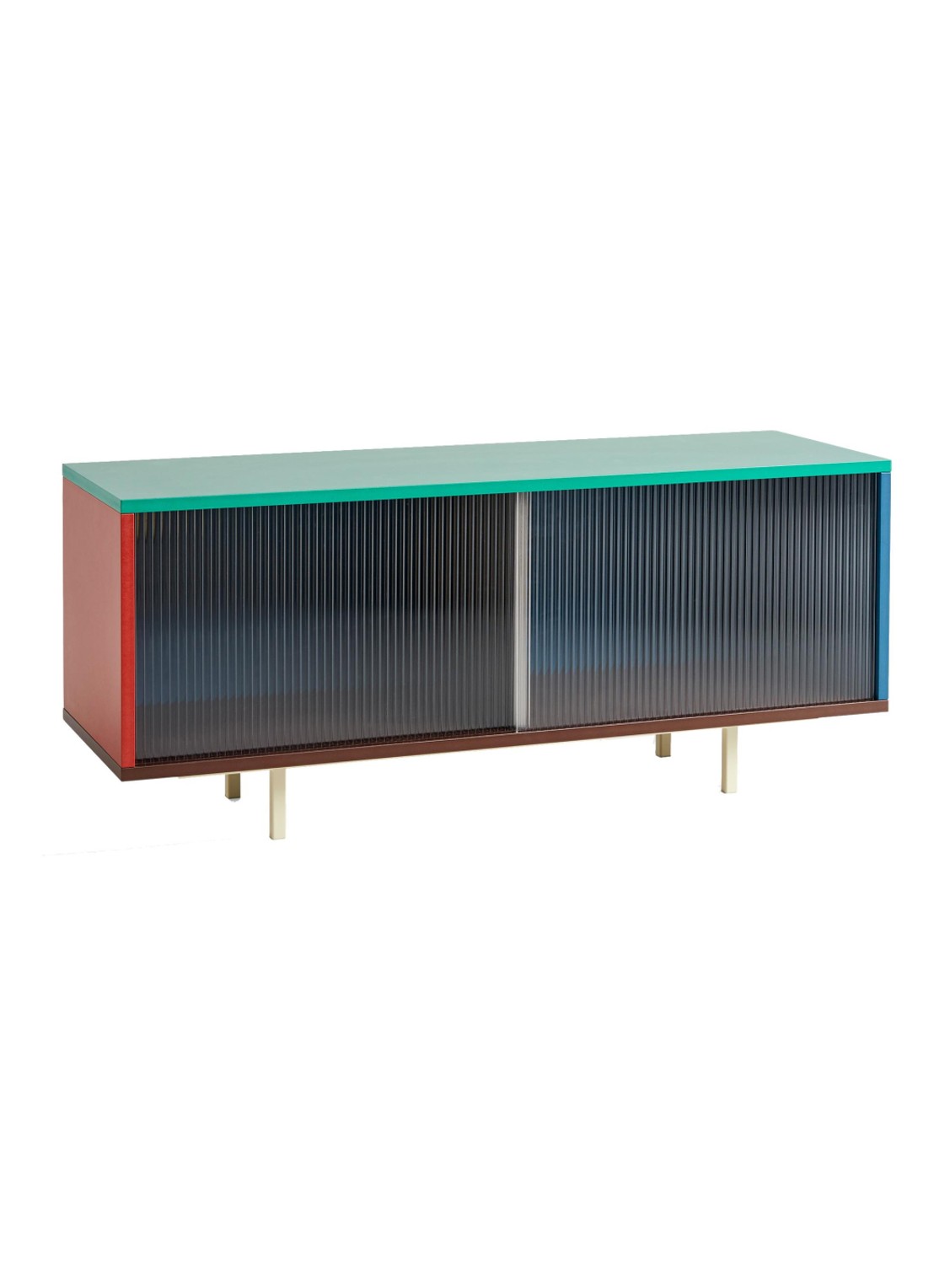 Hay Colour cabinet dressoir M glass doors  - voorkant multicolor