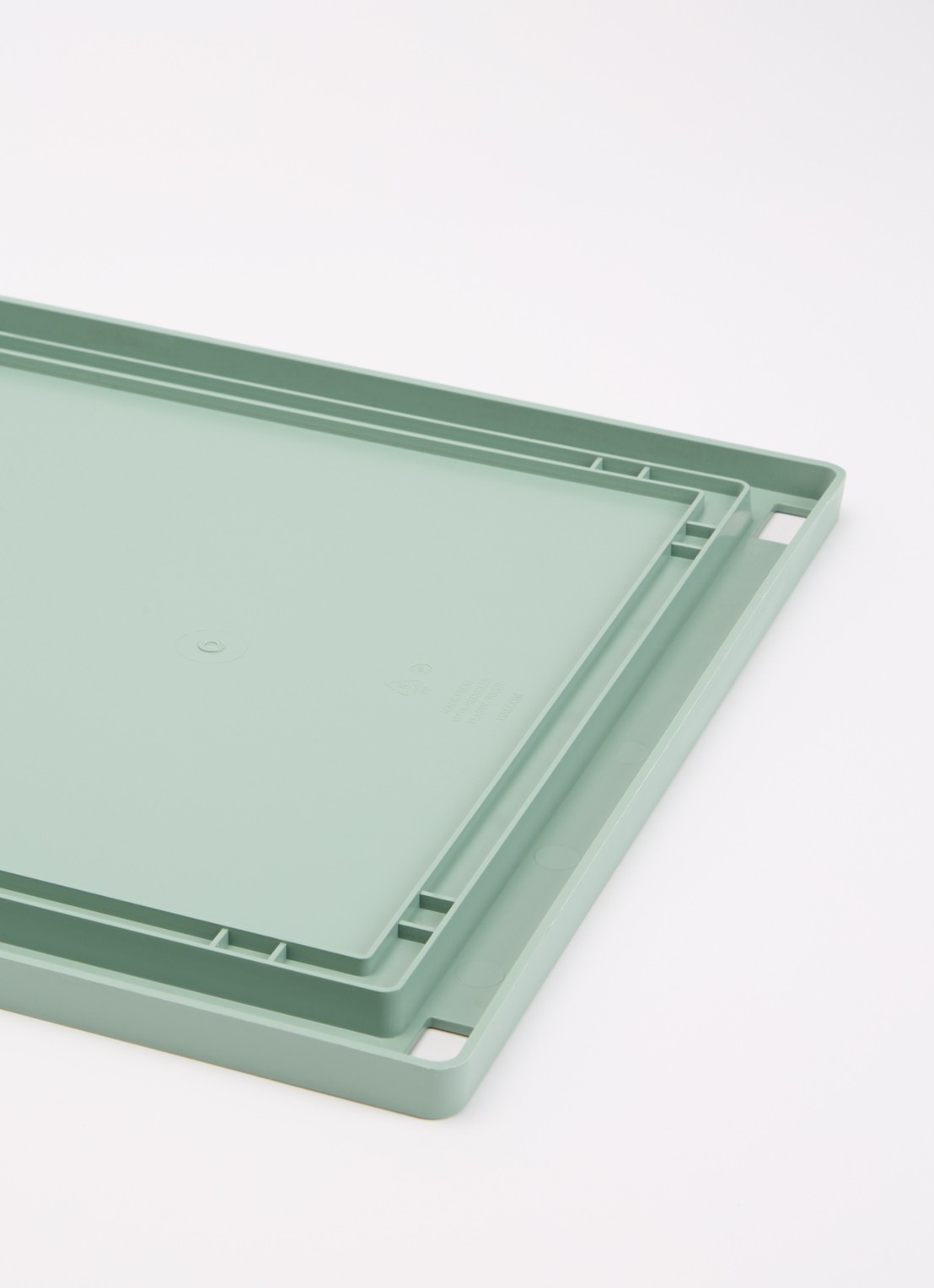 Hay Colour Crate L deksel - voorkant 2 lichtgroen