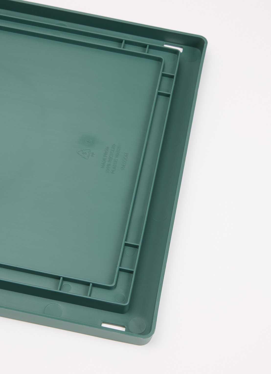Hay Colour Crate M deksel - voorkant 2 groen