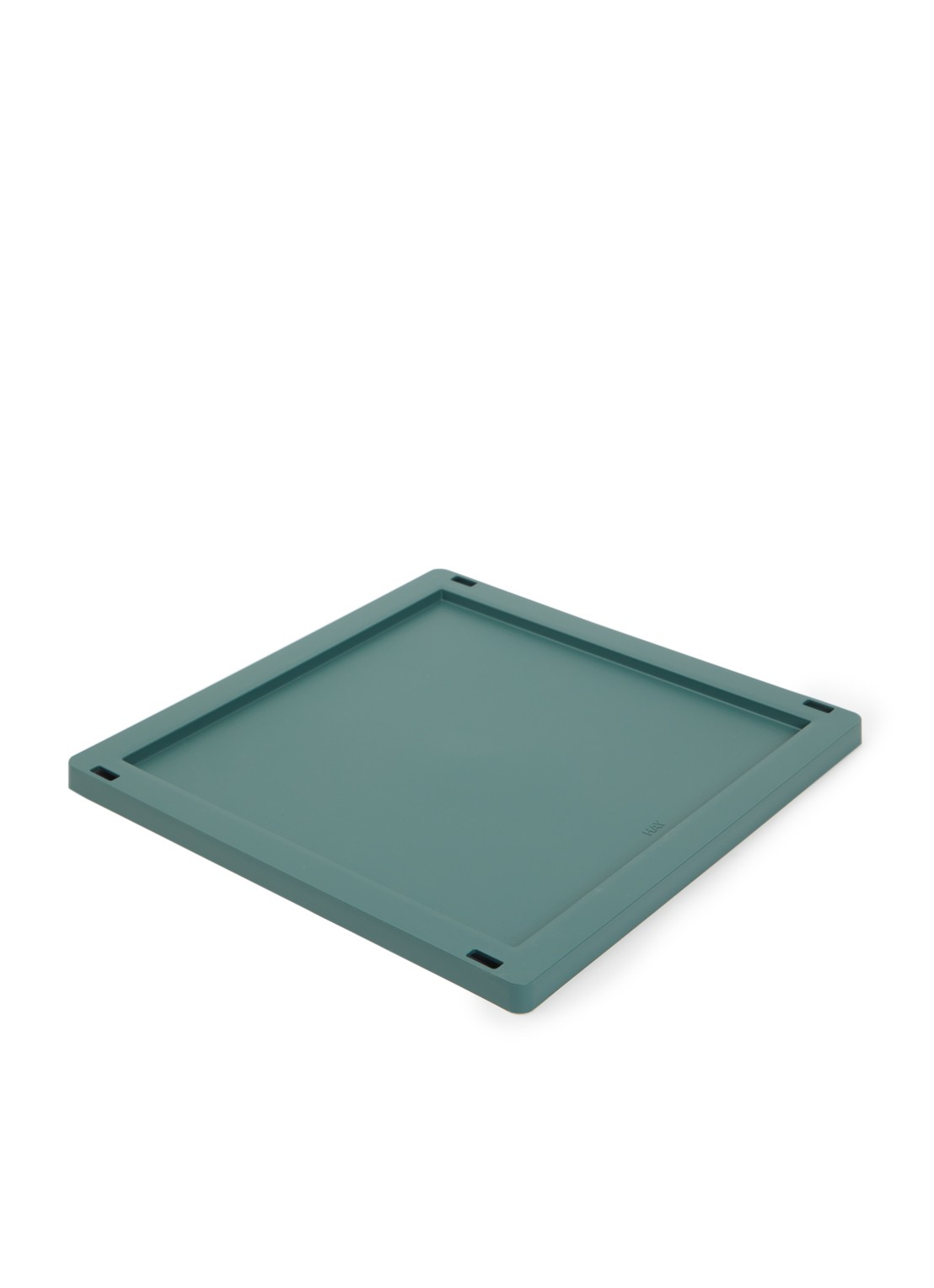 Hay Colour Crate M Square deksel - voorkant groen