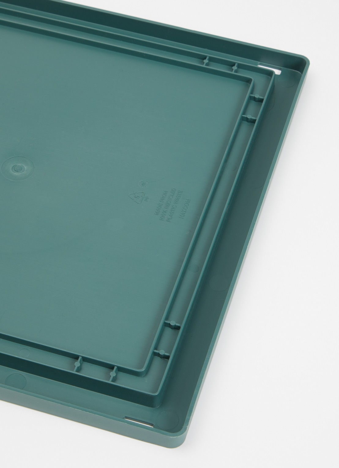 Hay Colour Crate M Square deksel - voorkant 2 groen