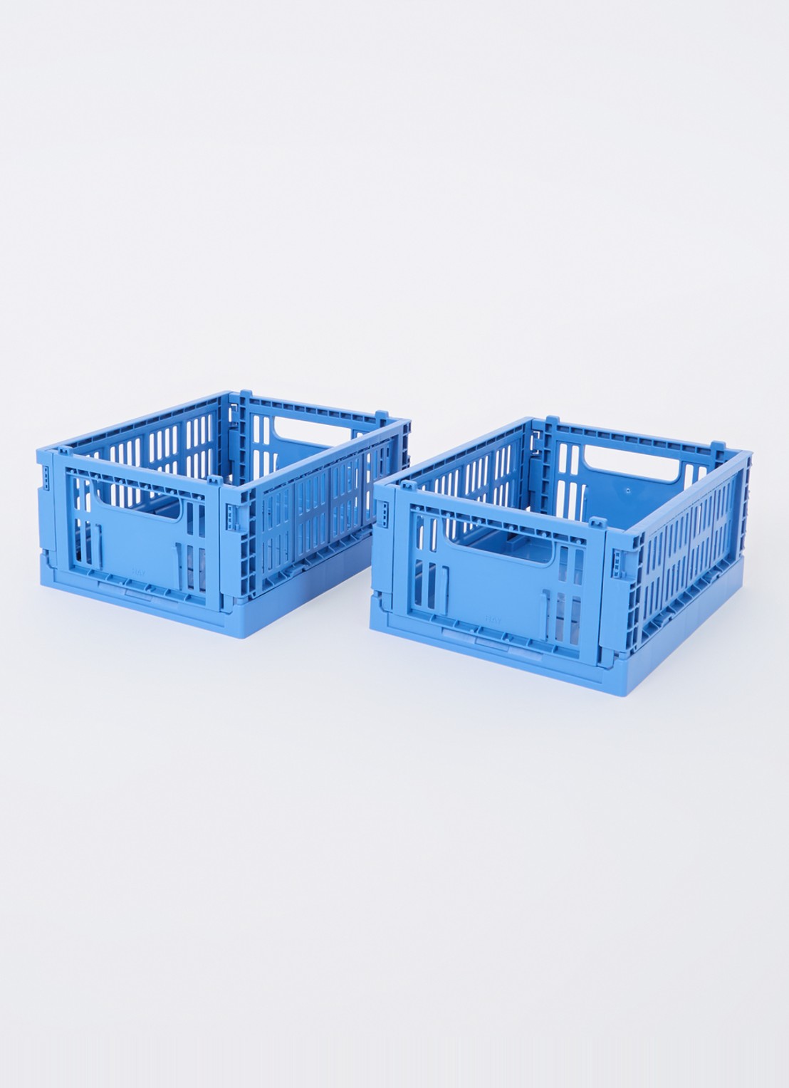 Hay Colour Crate Mini vouwkrat set van 2 - detail 2 blauw