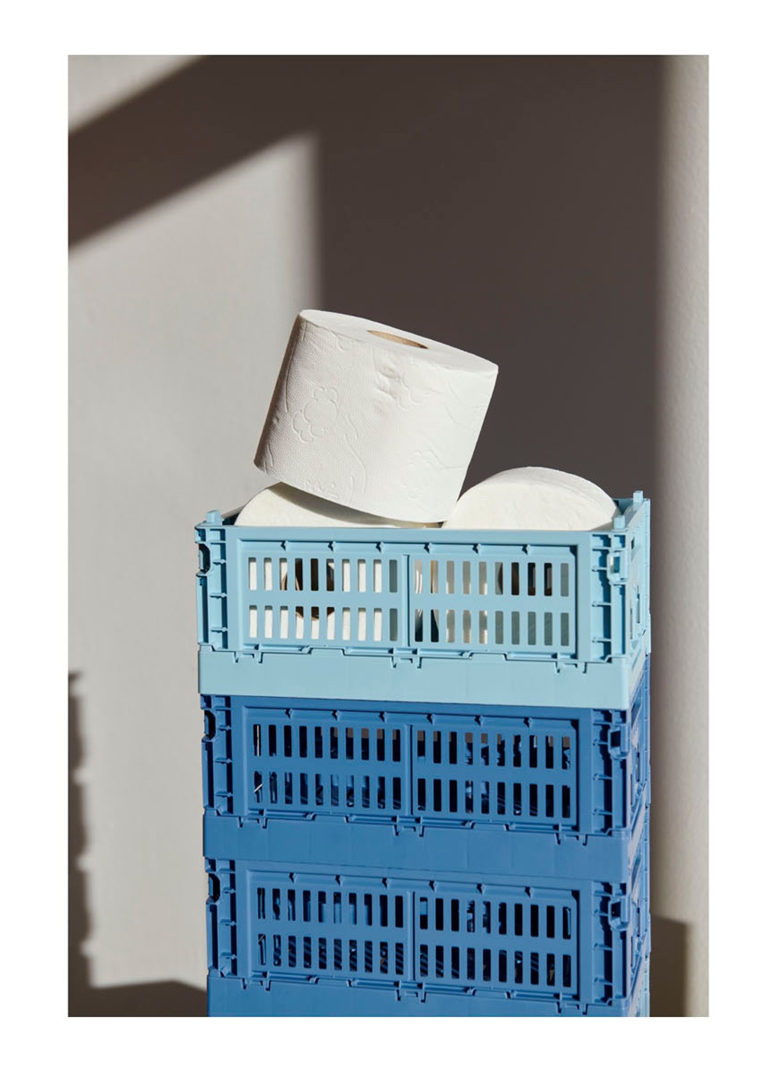 Hay Colour Crate S vouwkrat - voorkant 2 kobaltblauw