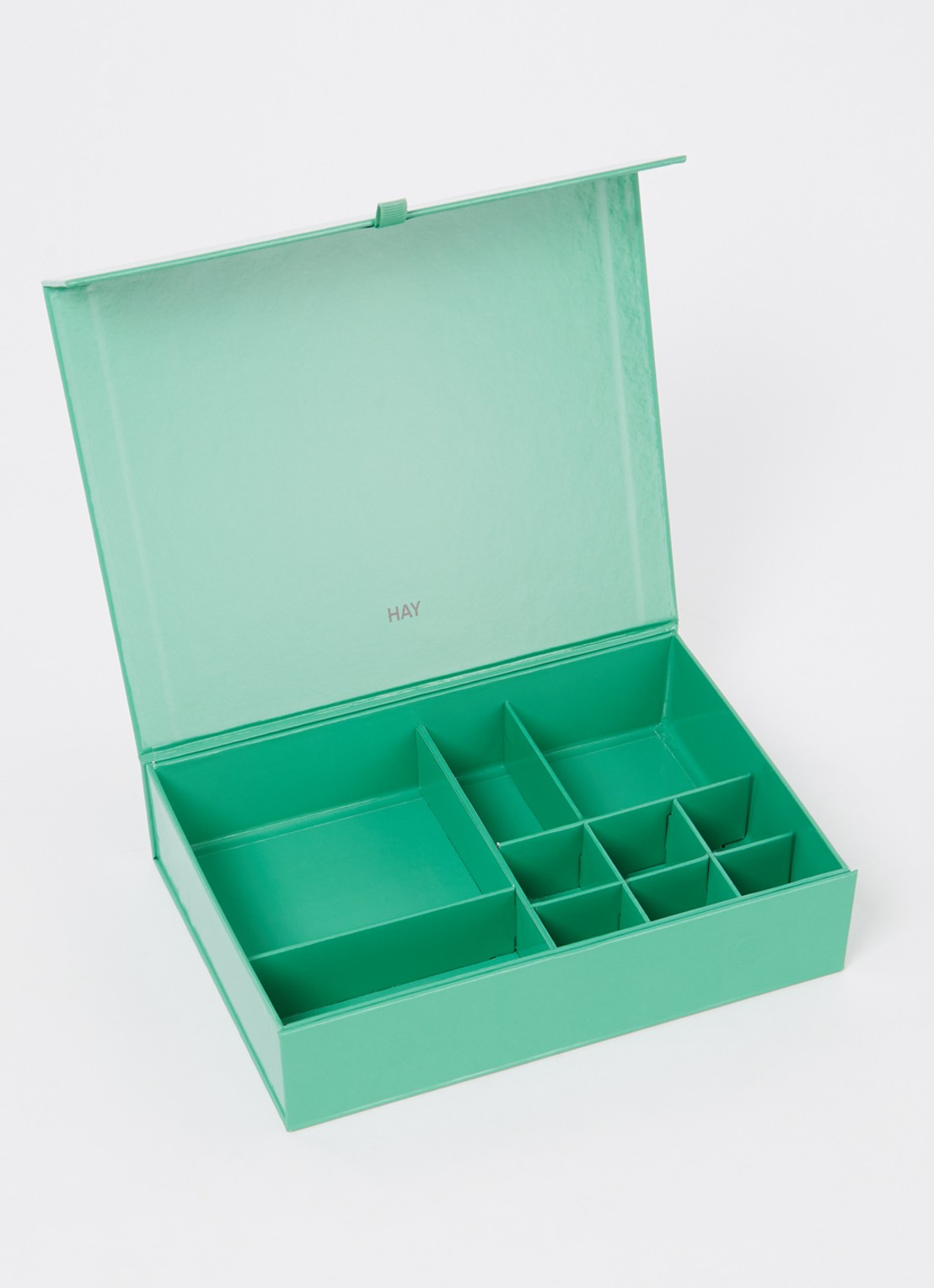 Hay Colour Storage sieradendoos 23,2 cm x 16,1 cm - voorkant 2 groen