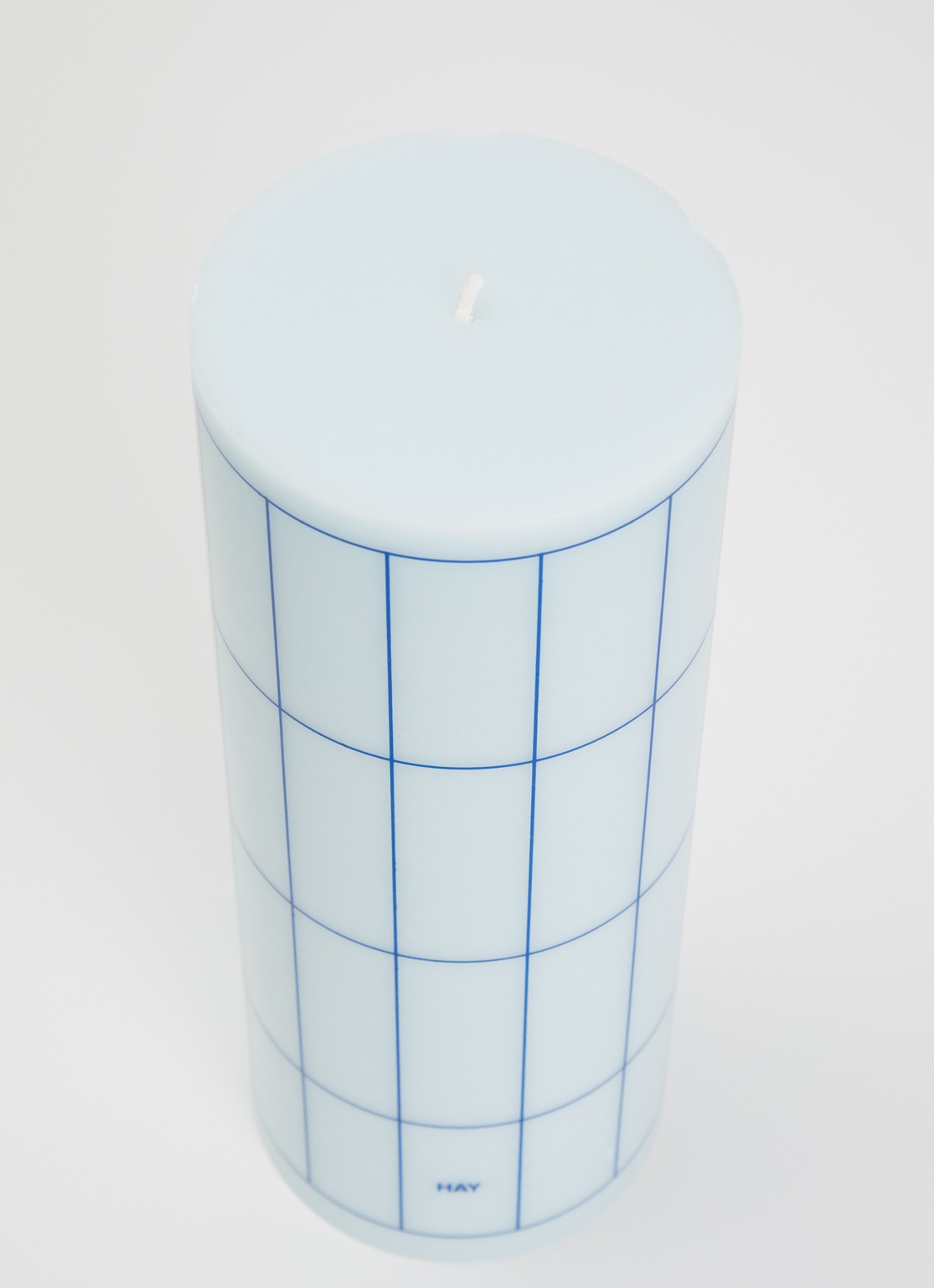 Hay Column L kaars 25 cm - voorkant 2 lichtblauw