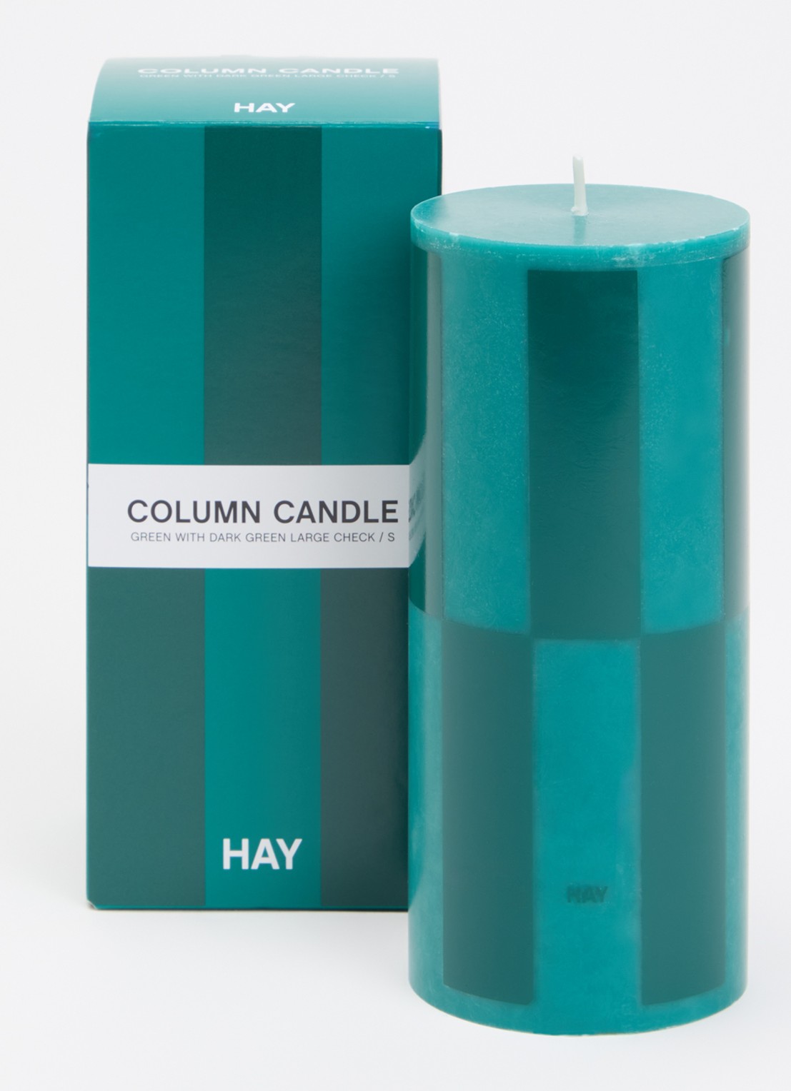 Hay Column Small kaars  - voorkant 2 groen