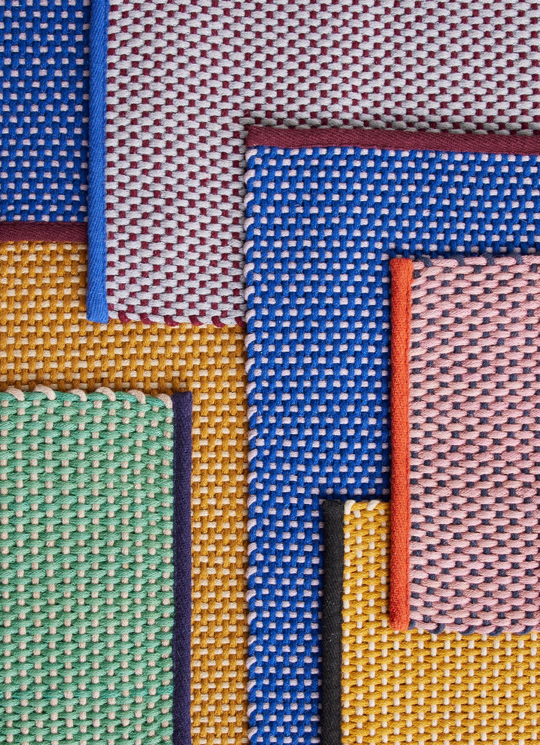 Hay Deurmat 50 x 125 cm - detail 4 royalblauw