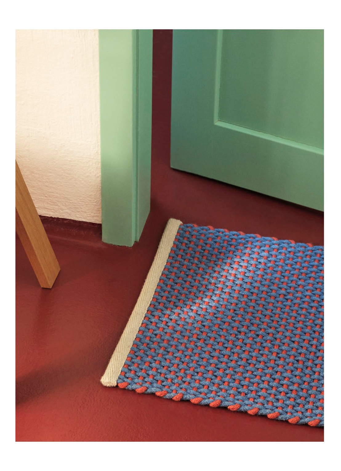 Hay Deurmat 50 x 70 cm - voorkant 3 royalblauw