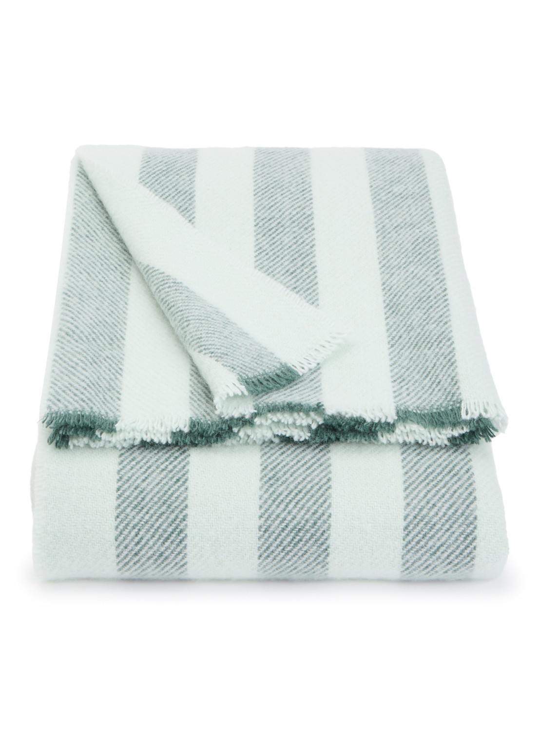 Hay Duo plaid van wol 180 x 130 cm - voorkant 2 mint