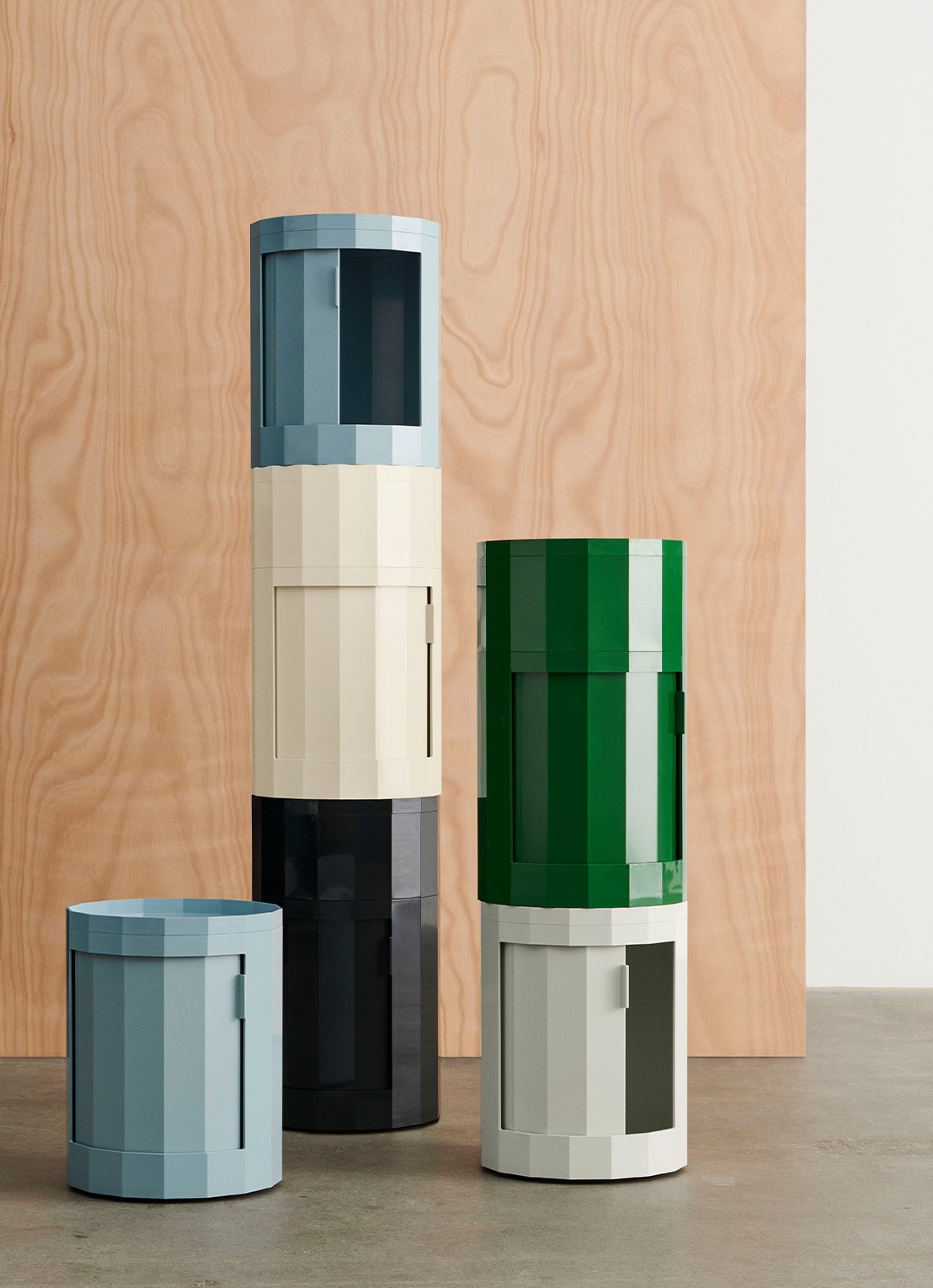 Hay Facet kast 38 x 66 cm - detail 4 blauwgrijs