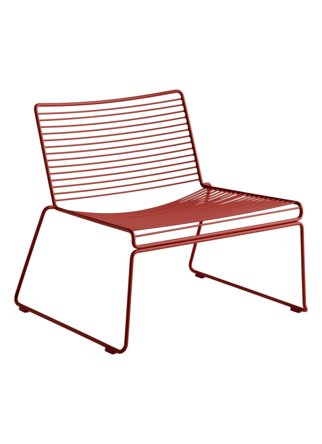 Hay Hee Lounge fauteuil 65 x 73 cm - voorkant roodbruin