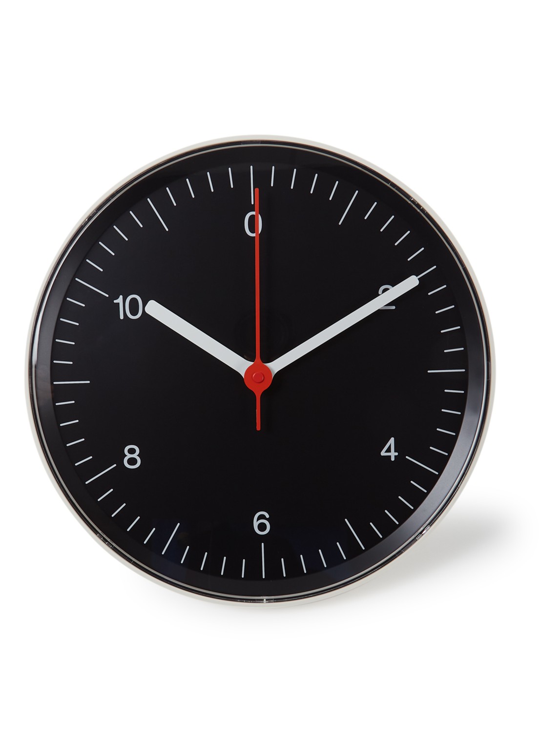 Hay Jasper Morrison wandklok 26,5 cm - voorkant zwart