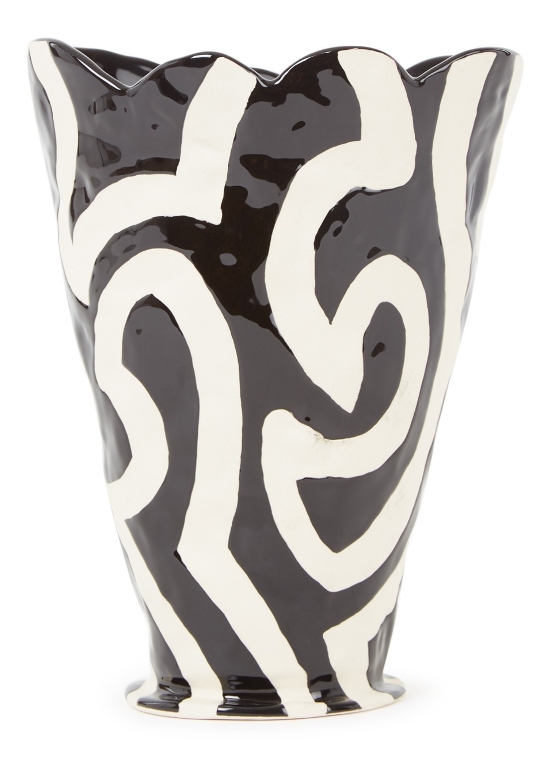 Hay Jessica Hans Shadow vaas 25 cm - voorkant zwart