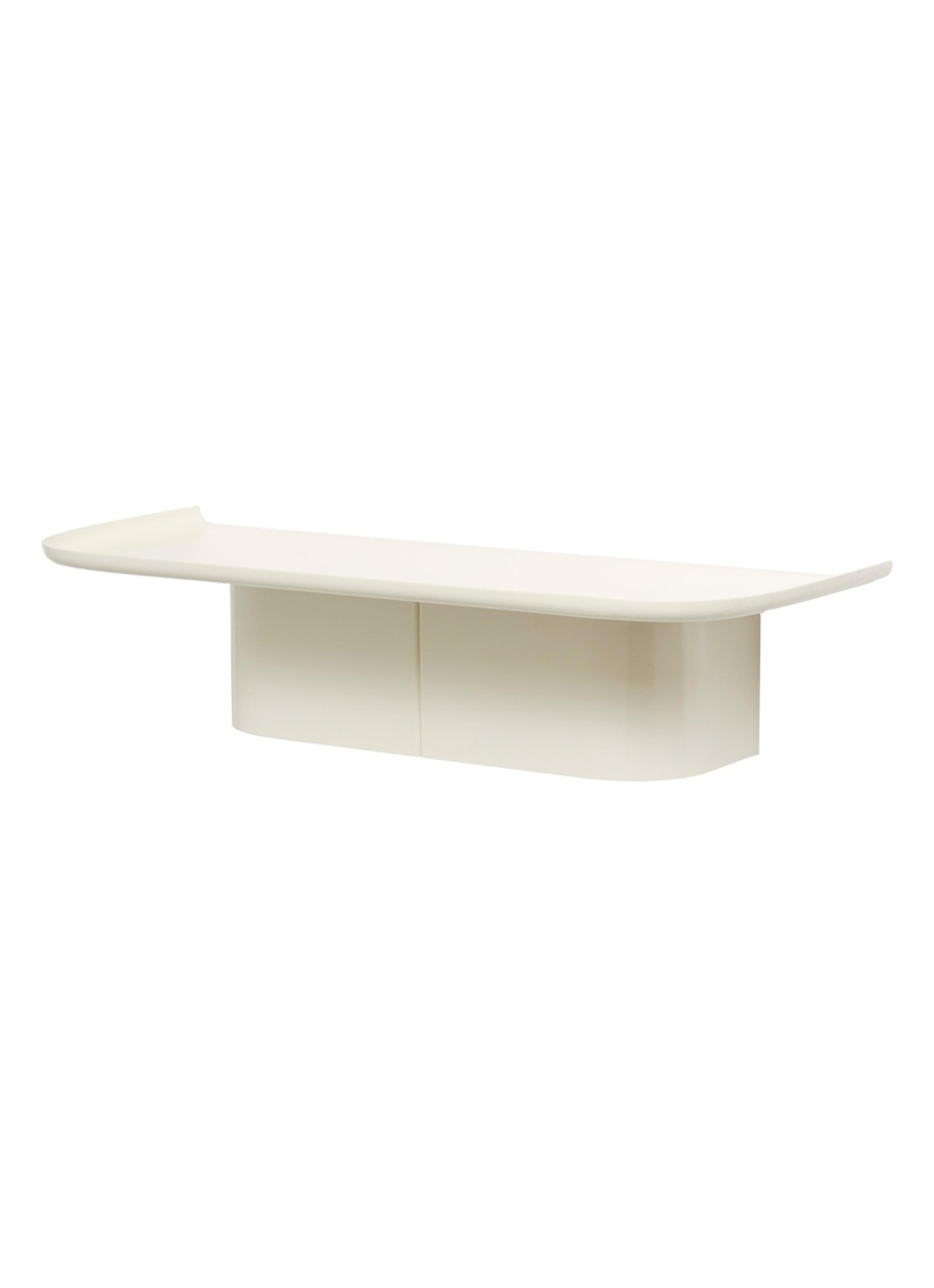 Hay Korpus Shelf wandplank 4 haken  - voorkant beige