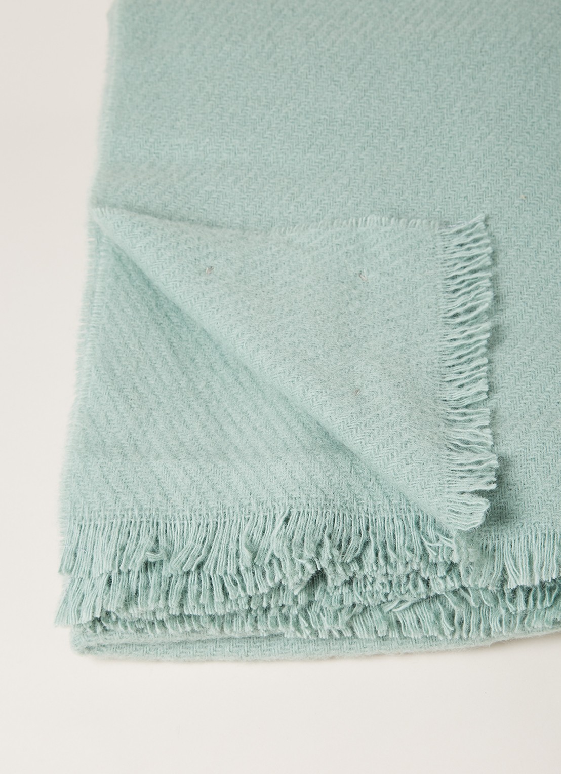 Hay Mono Blanket plaid van wol 180 x 130 cm - detail groen