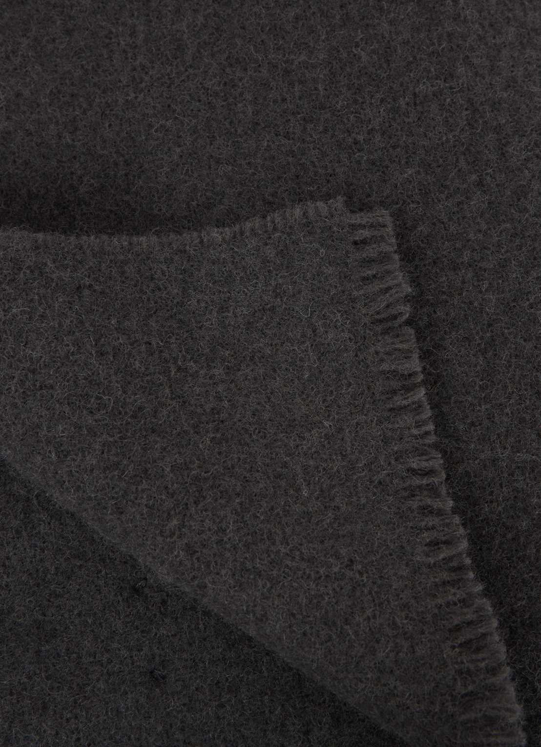 Hay Mono plaid van wol 130 x 180 cm - detail 3 antraciet