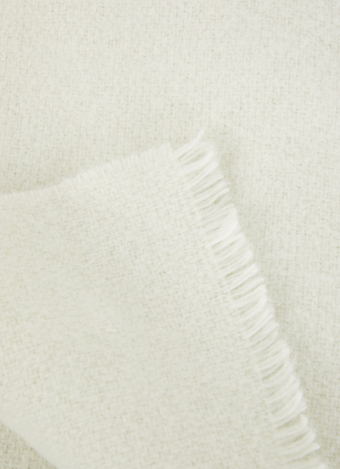 Hay Mono plaid van wol 130 x 180 cm - detail creme