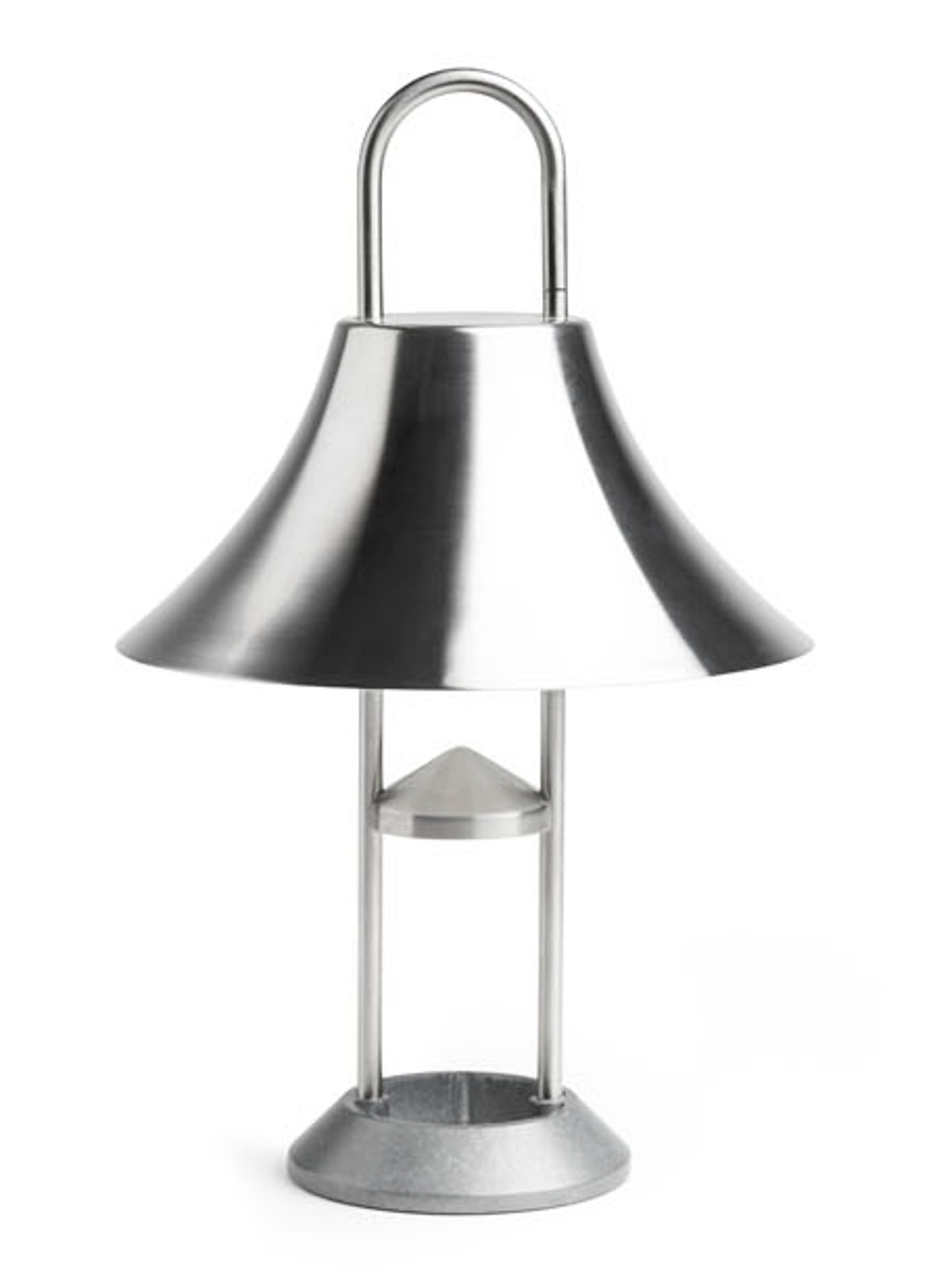 Hay Mousqueton tafel- en hanglamp 30 cm - voorkant zilver