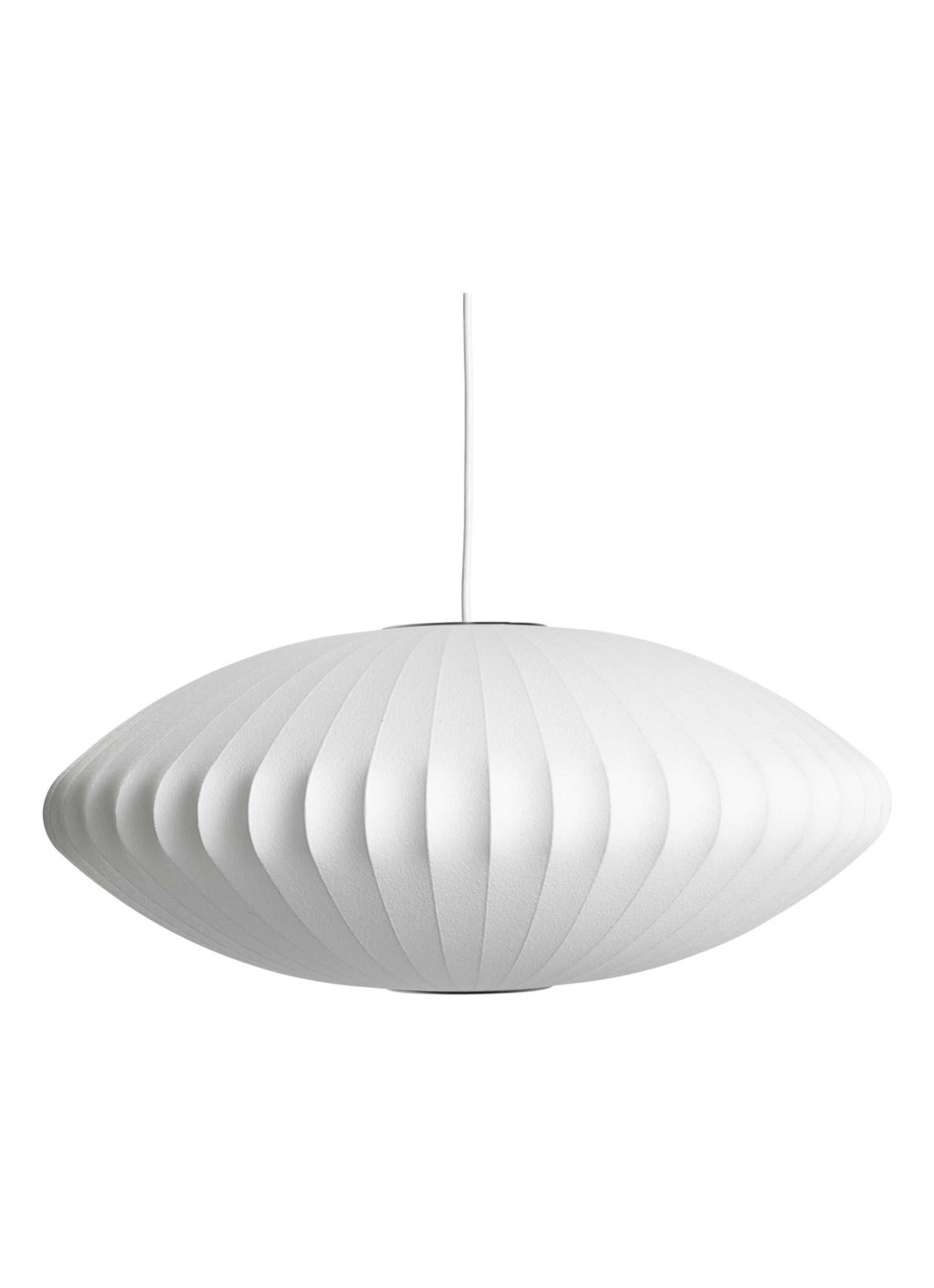 Hay Nelson Saucer Bubble M hanglamp Ø63 cm - voorkant wit