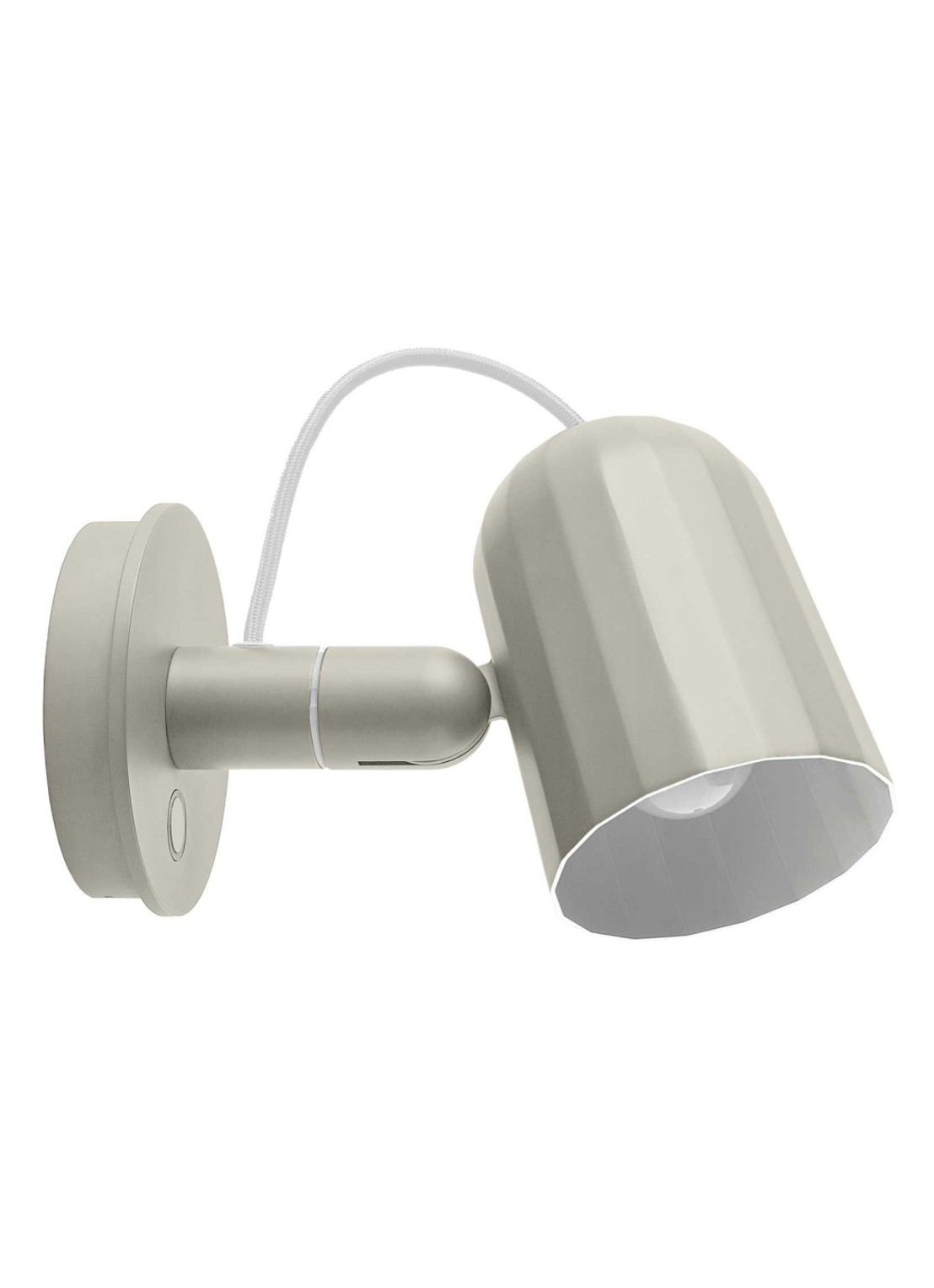 Hay Noc Wall Button LED wandlamp - voorkant wit