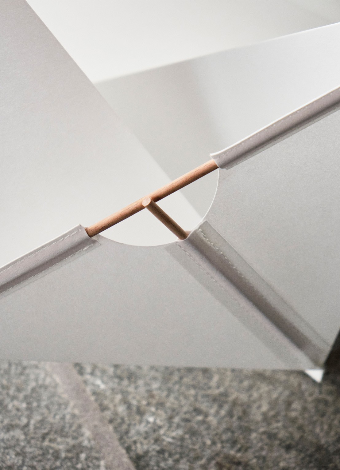 Hay Paper Cube vloerlamp 36 x 36 cm - detail 5 wit