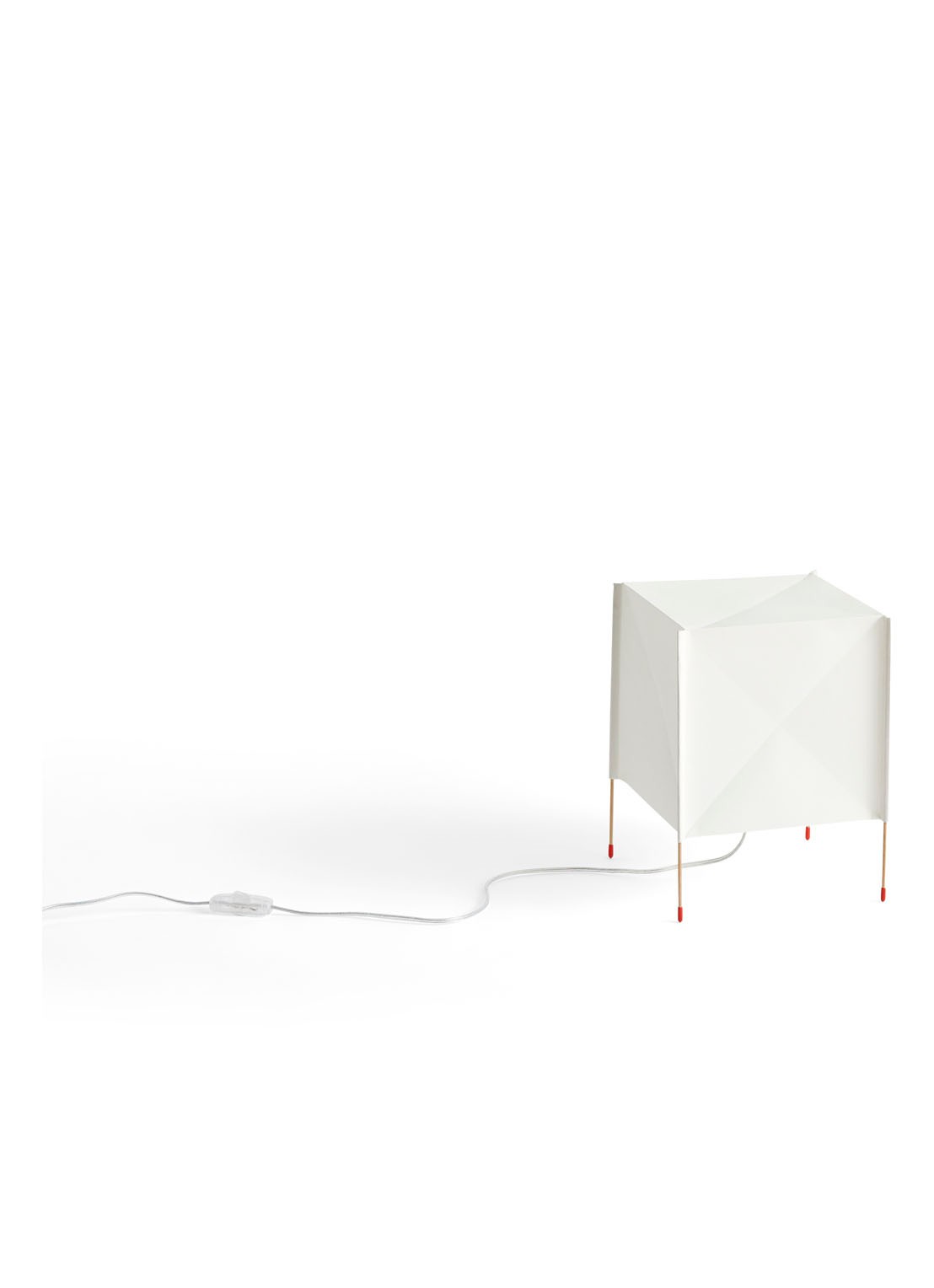 Hay Paper Cube vloerlamp 36 x 36 cm - voorkant wit