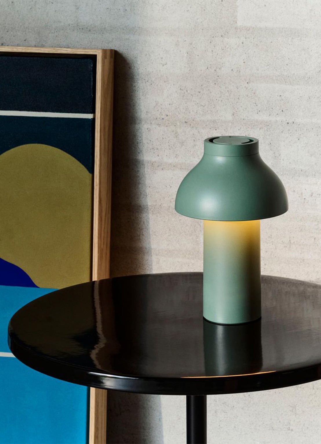 Hay Pc portable lamp no 2 - achterkant groen