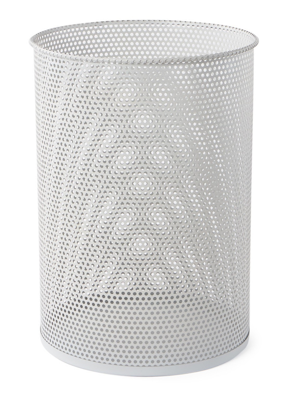 Hay Perforated Bin L prullenbak - voorkant lichtgrijs