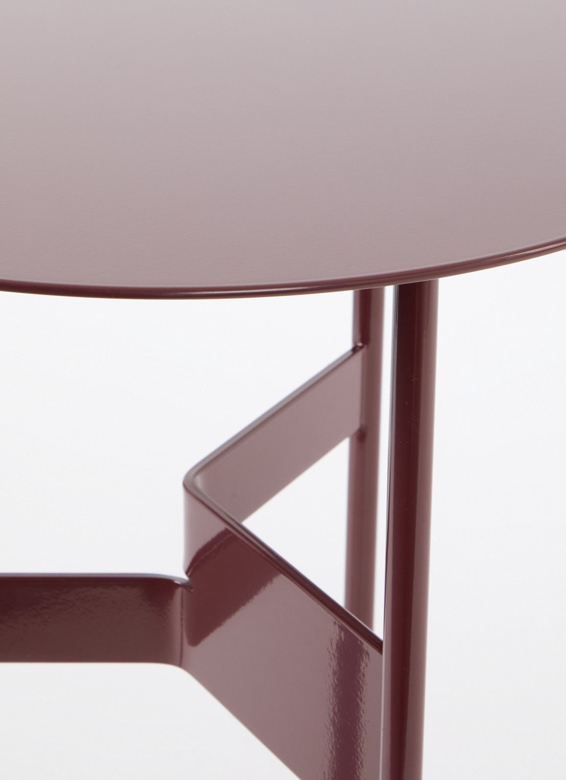 Hay Shim salontafel 45 cm - voorkant 2 bordeauxrood