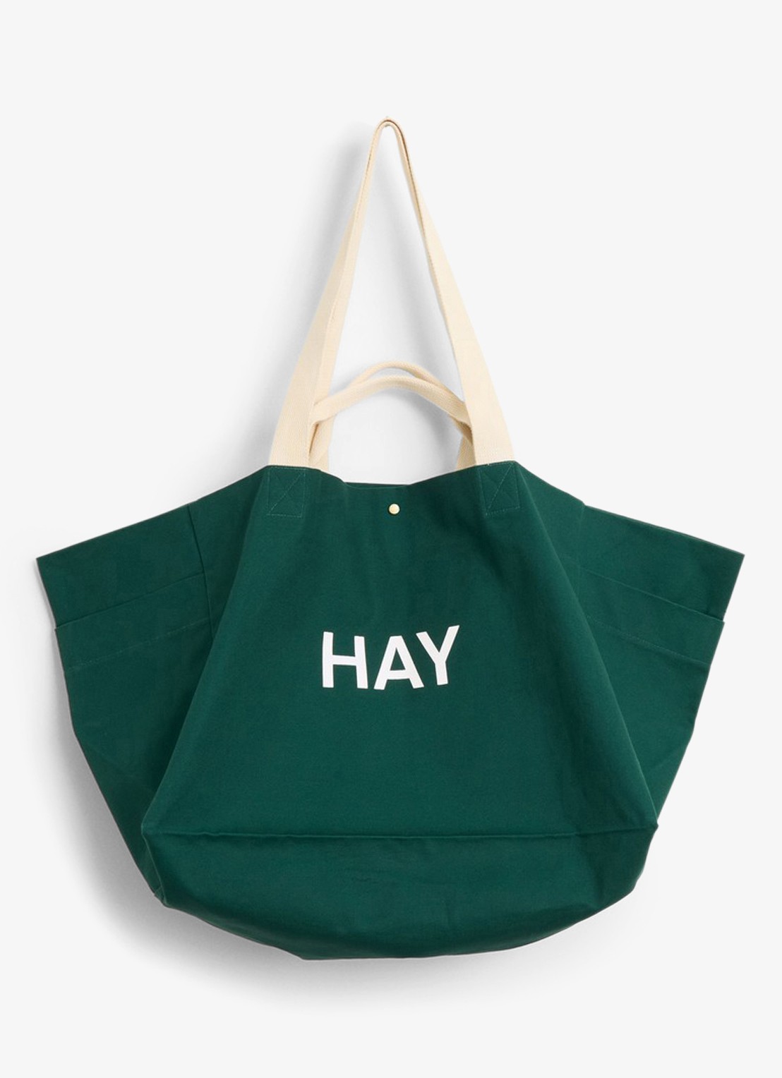Hay Shopper met logo - voorkant groen