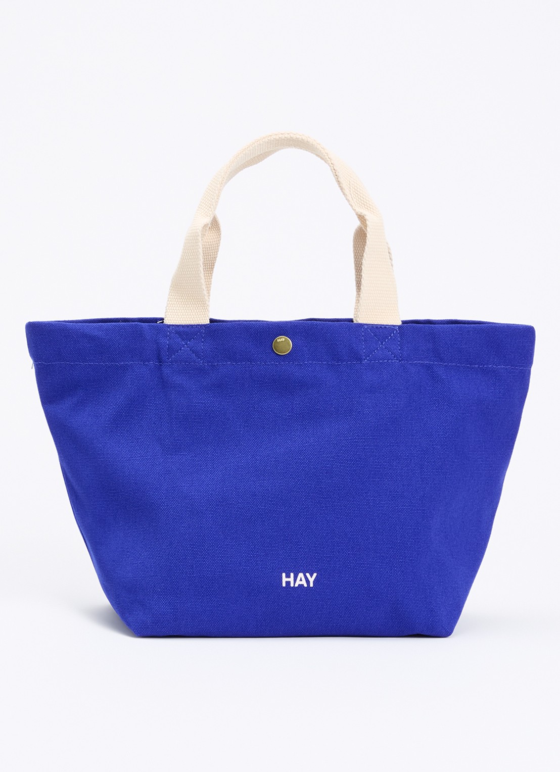 Hay Shopper met logo - voorkant 5 kobaltblauw