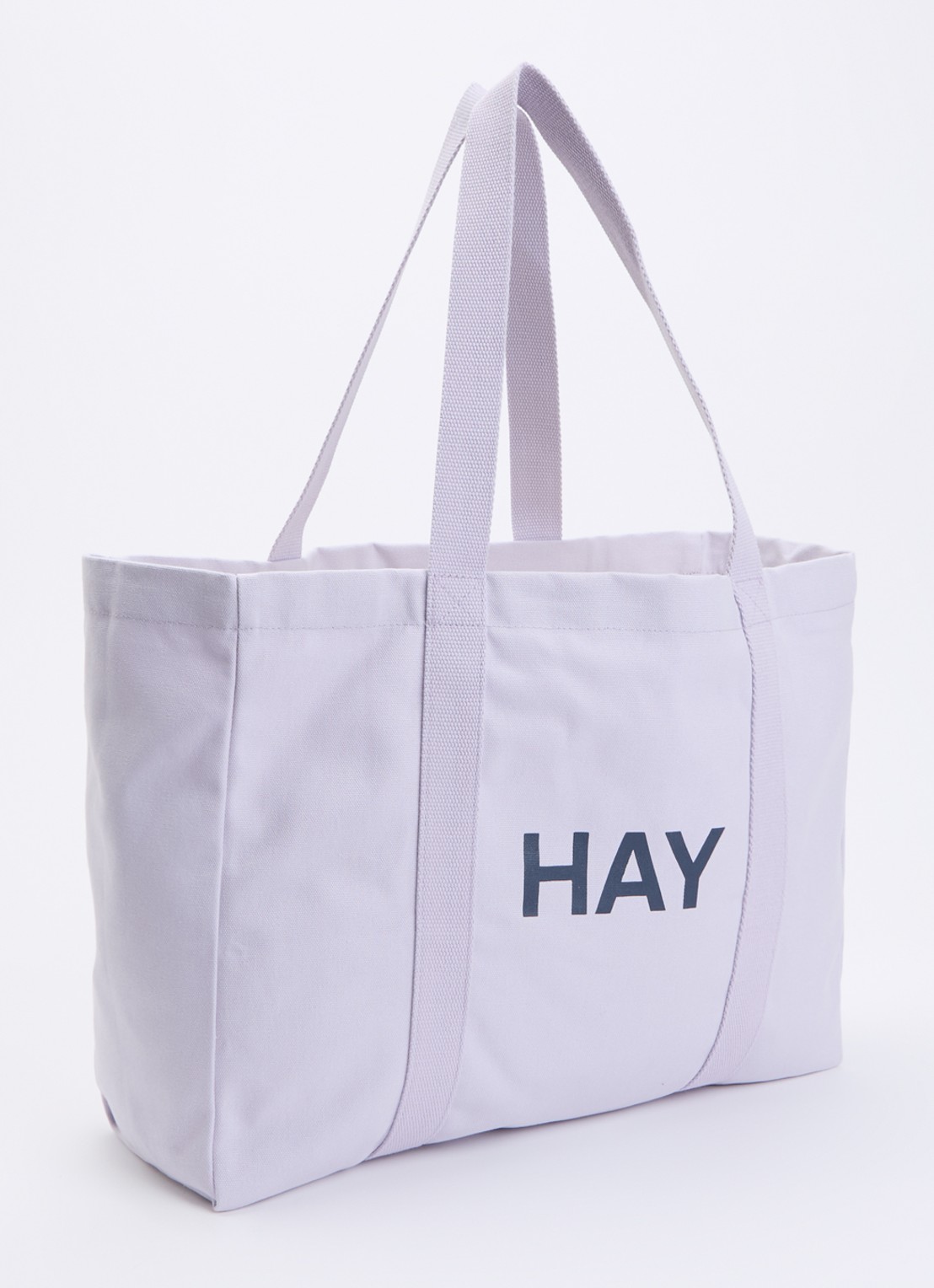 Hay Shopper met logo - achterkant lila