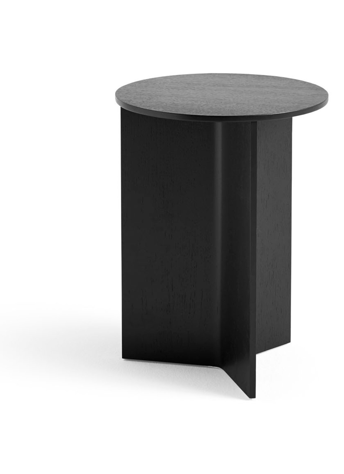 Hay Slit bijzettafel 35 x 35 cm - voorkant zwart