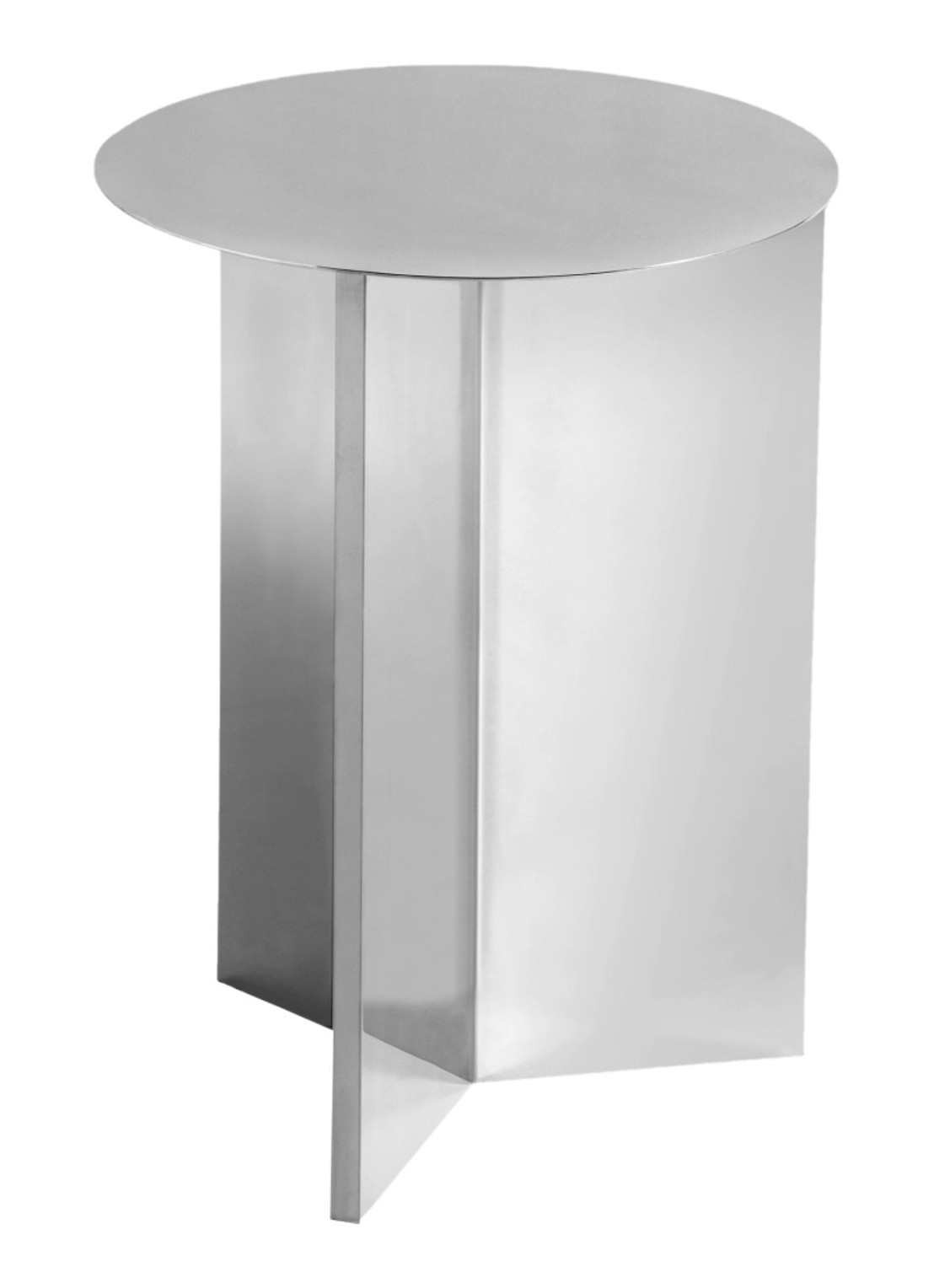 Hay Slit Table High bijzettafel spiegel - voorkant grijs