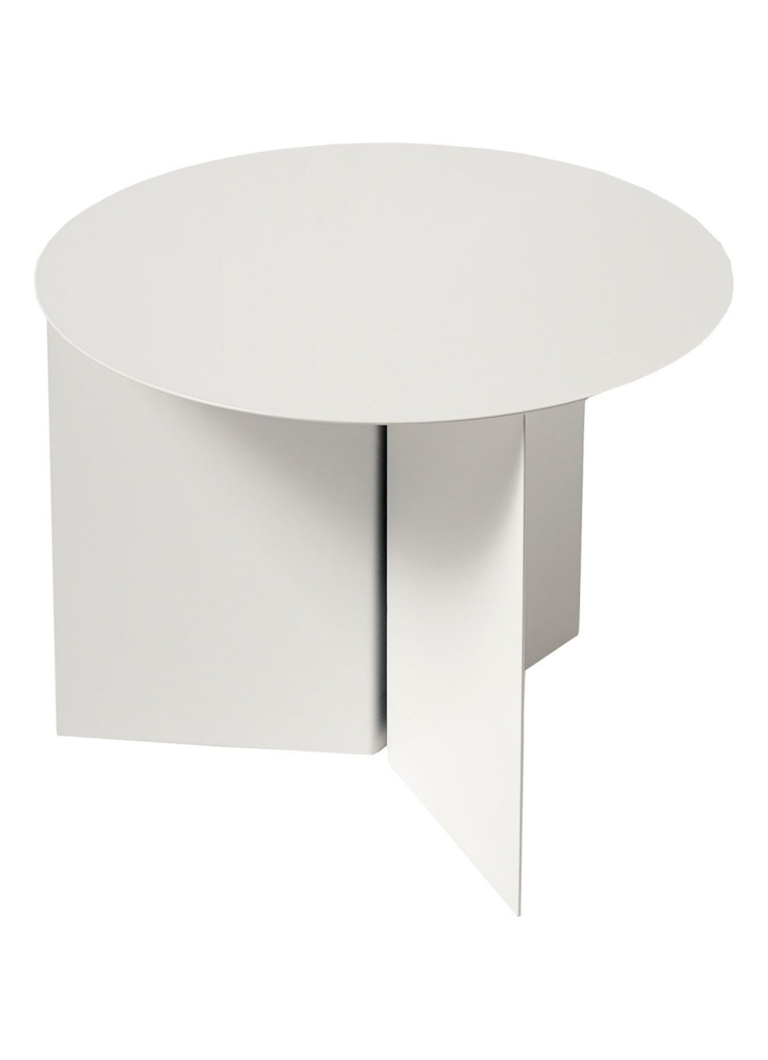 Hay Slit Table Round bijzettafel 45 cm - voorkant wit