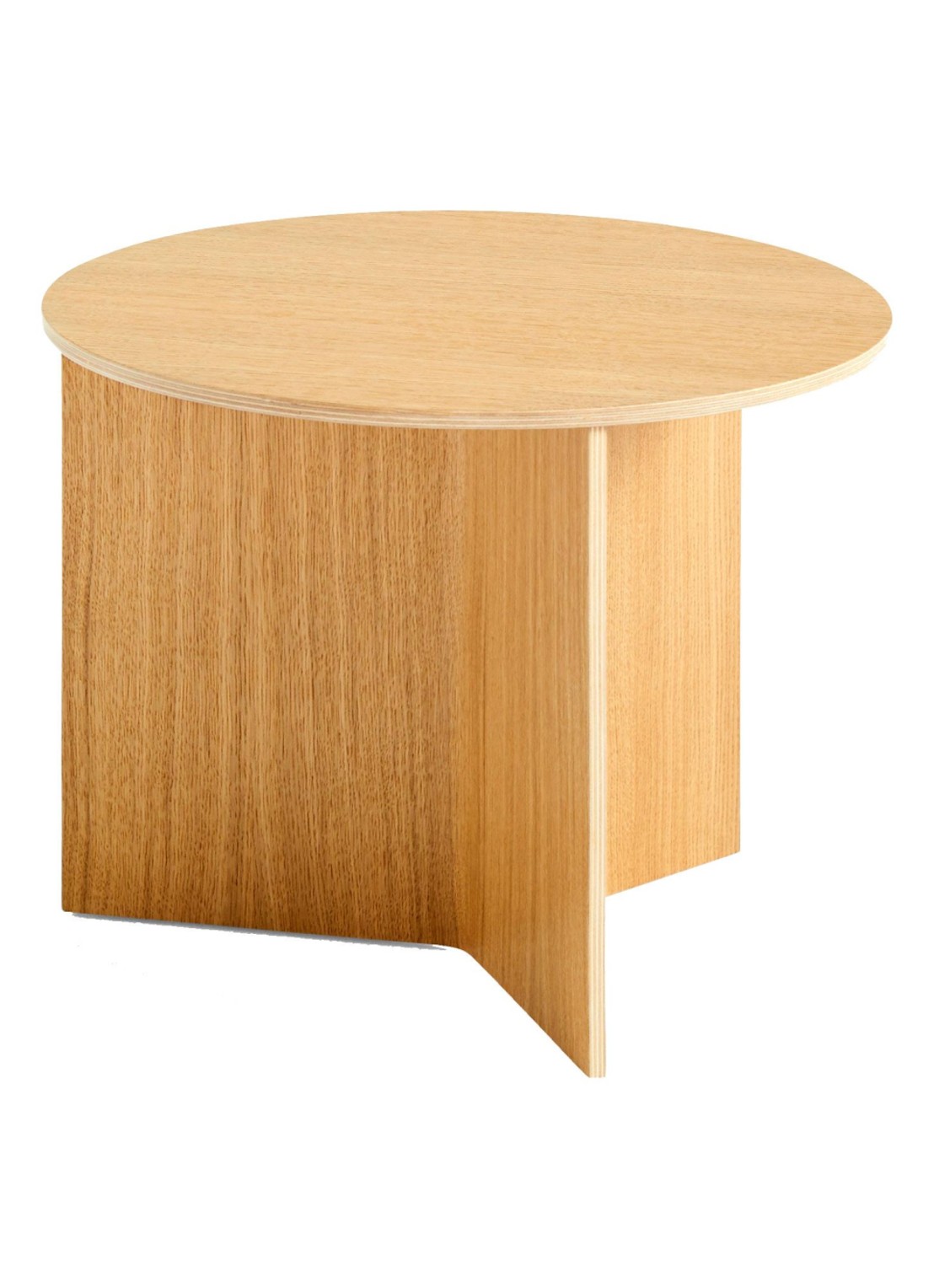 Hay Slit Wood bijzettafel  - voorkant beige