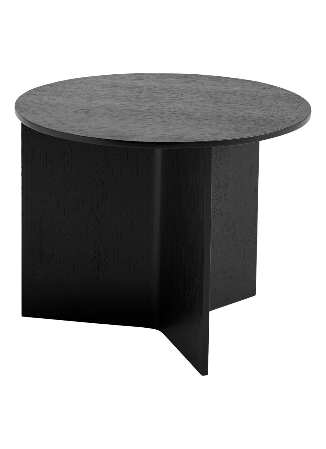 Hay Slit Wood bijzettafel  - voorkant zwart