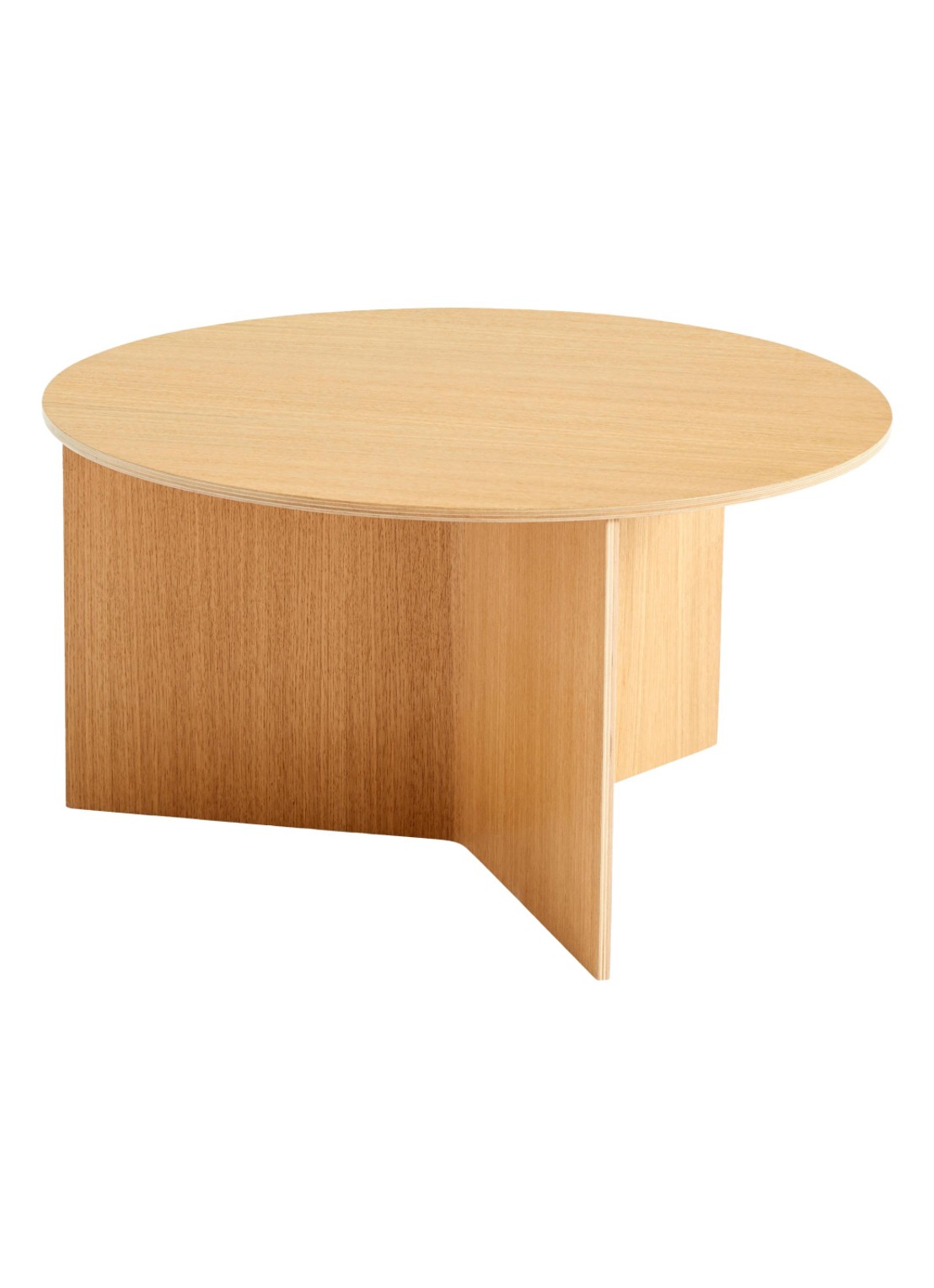 Hay Slit Wood bijzettafel  - voorkant beige