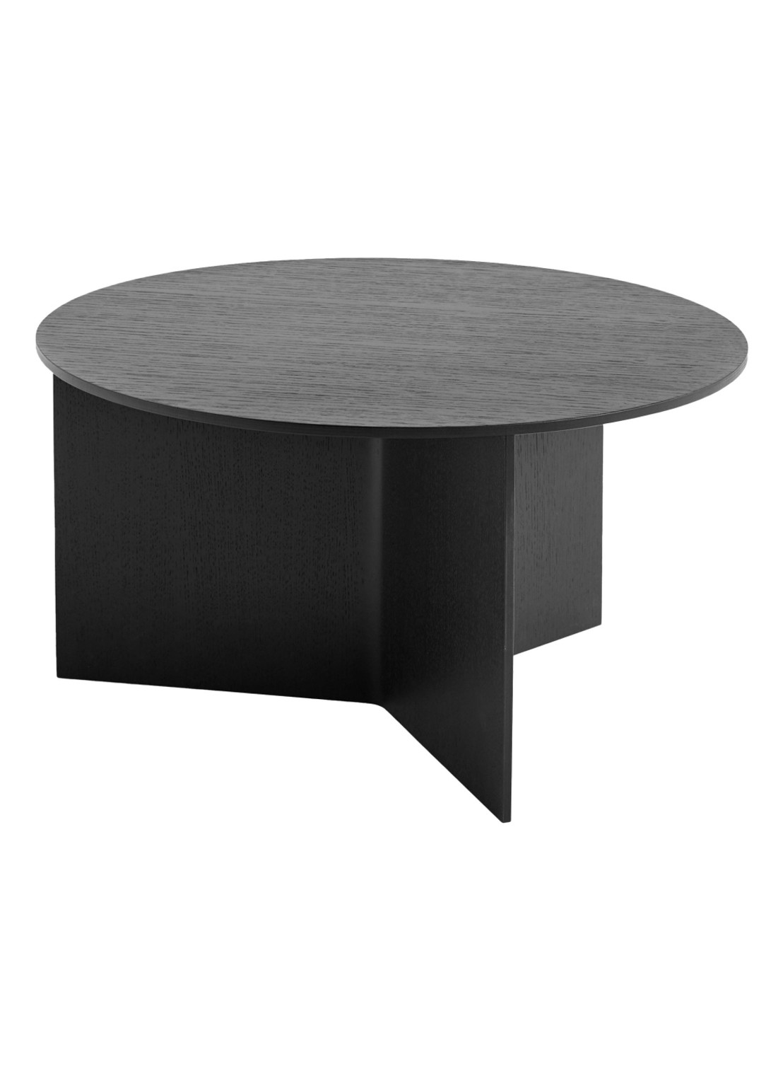 Hay Slit Wood bijzettafel  - voorkant zwart
