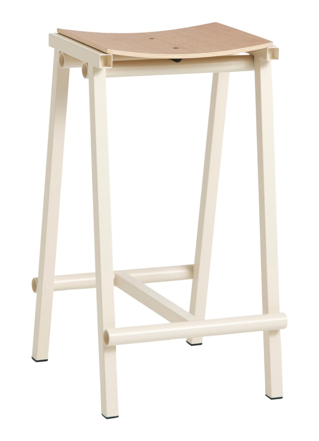 Hay Taburete 8 barkruk - voorkant beige