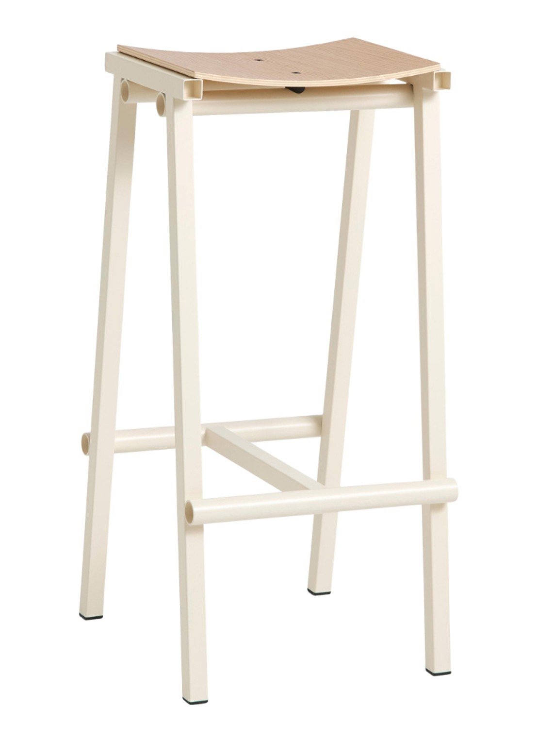 Hay Taburete 8 barkruk - voorkant beige