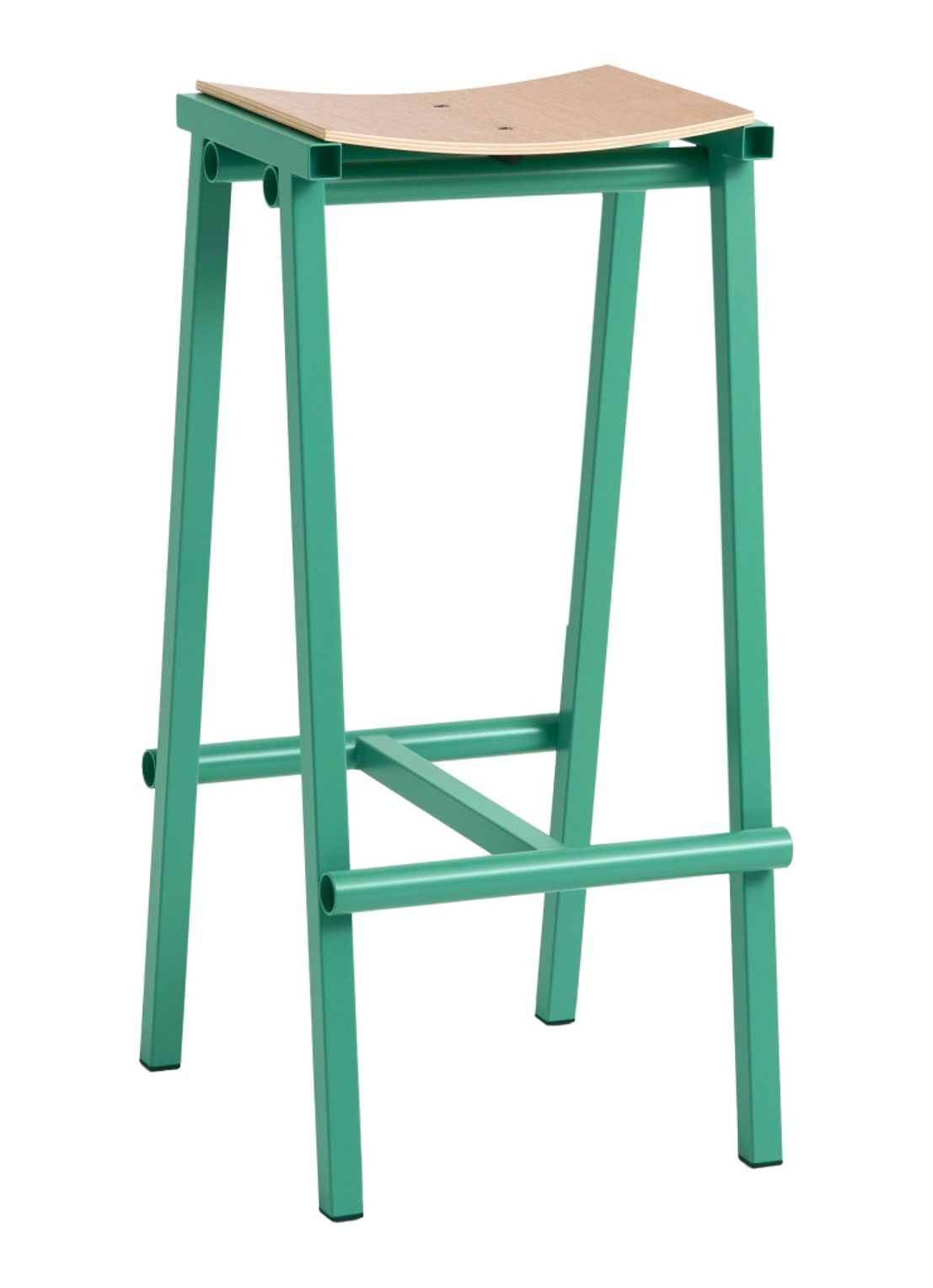 Hay Taburete 8 barkruk - voorkant groen